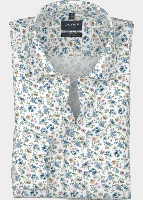 Olymp Business hemd lange mouw Wit 127014-Hemden 127014/00