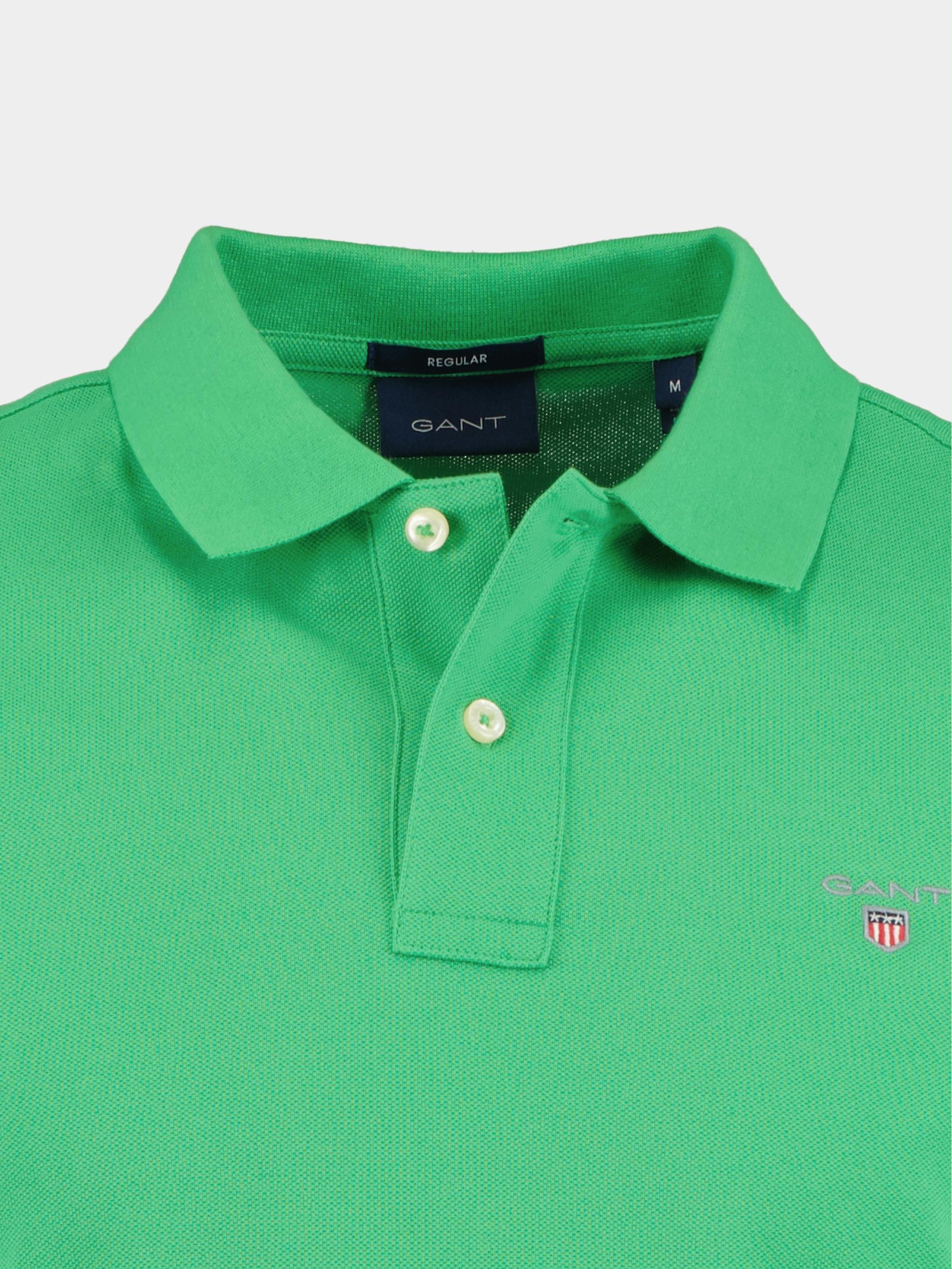 Gant Polo korte mouw Groen Original Pique SS Rugger 2201/337