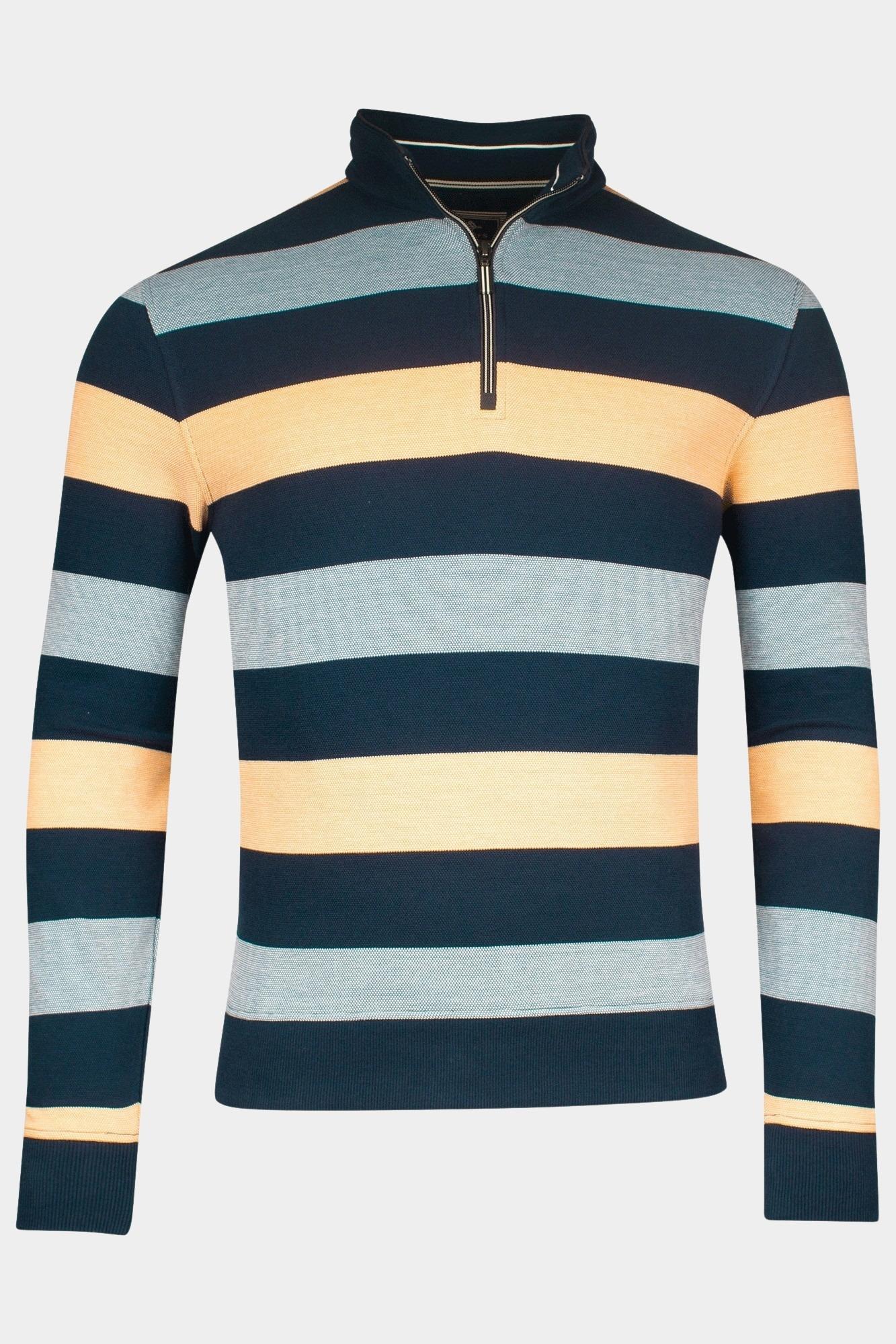Baileys Half Zip Oranje Sweatshirt 1/2 zip  Pique Dou 513170/28