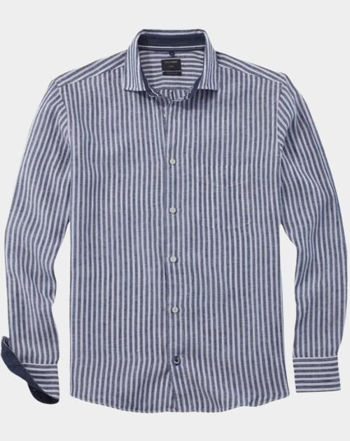 Olymp Casual hemd lange mouw Blauw Casual 407874/19