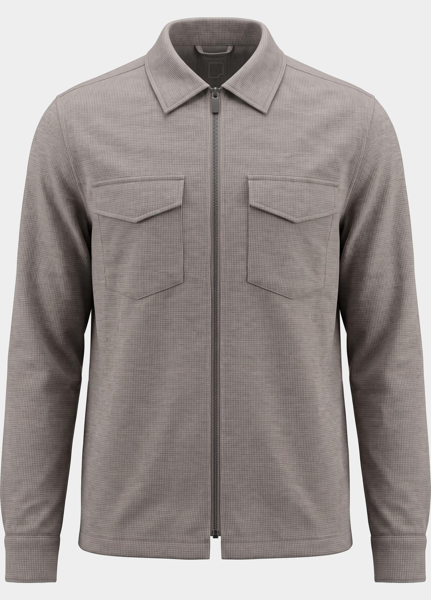 Born With Appetite Overshirt Grijs Billy Shirtjacket BWA26314BI61/2501