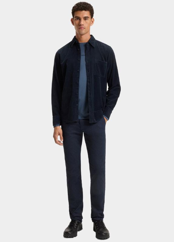 BOSS Orange T-shirt lange mouw Blauw TChark 10242929 01 50473286/495