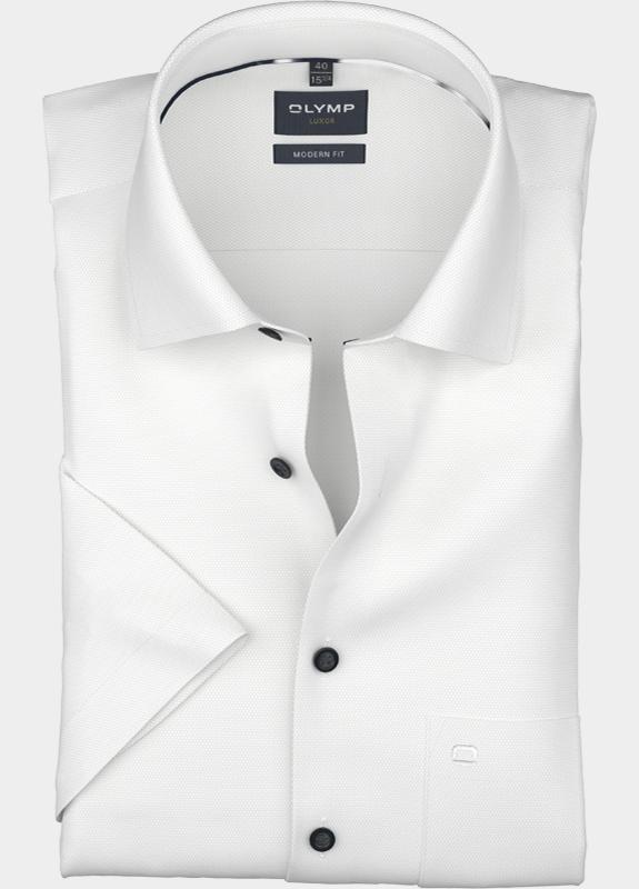 Olymp Business hemd korte mouw Wit 124612-Hemden 124612/00