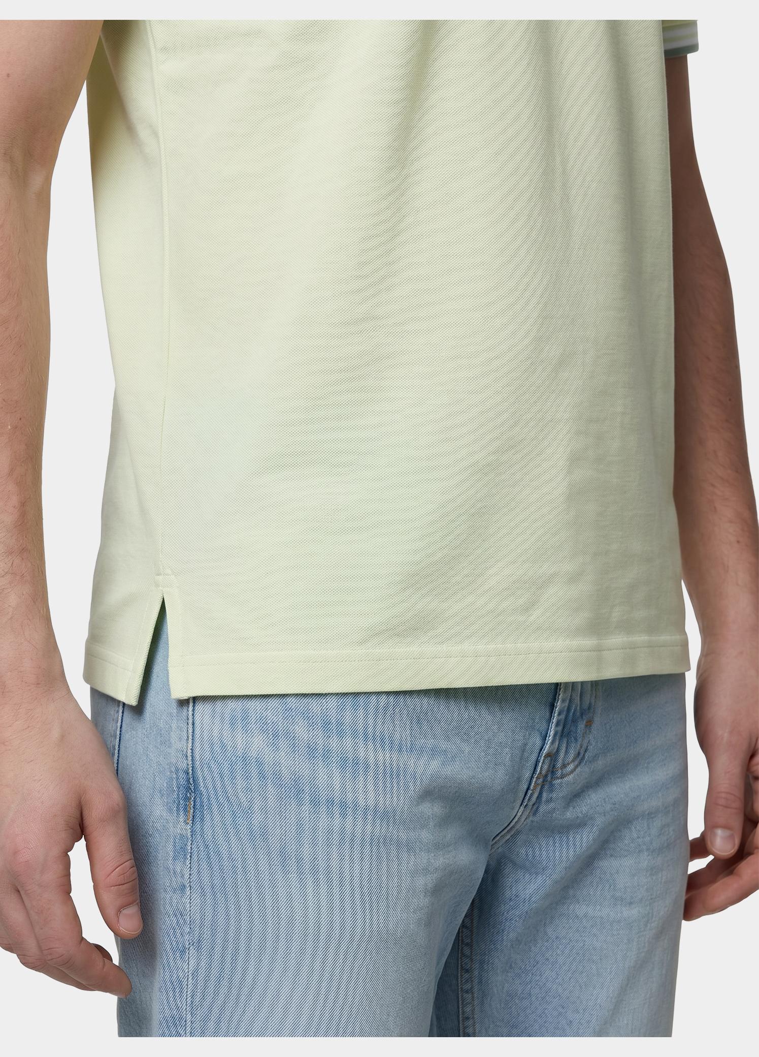 Scotland Blue Polo heren Groen Brick Polo Plain Contrast Col SPE25108BR06SB/311 pistachio