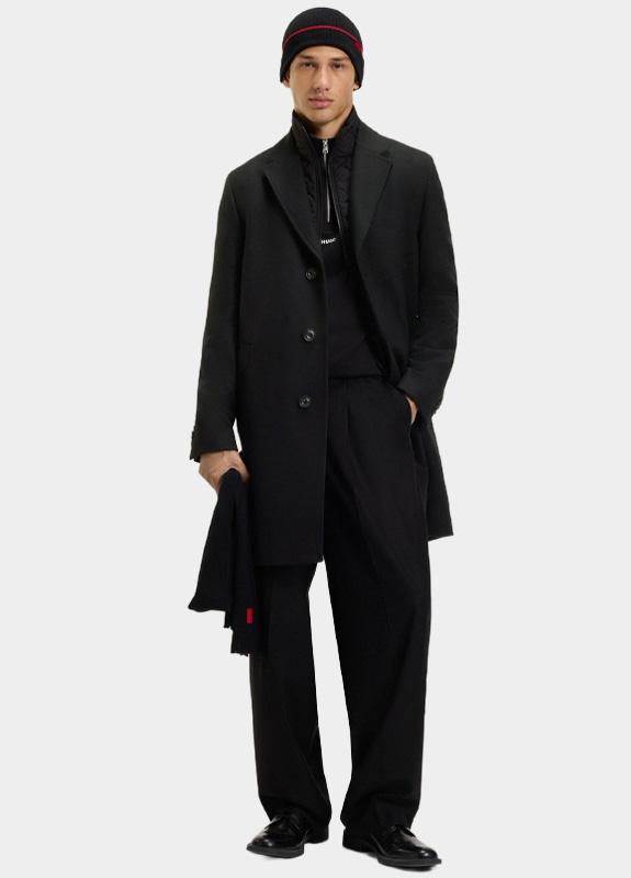 HUGO Red Wollen Jas Blauw Milogan2541 10266240 01 50546546/405