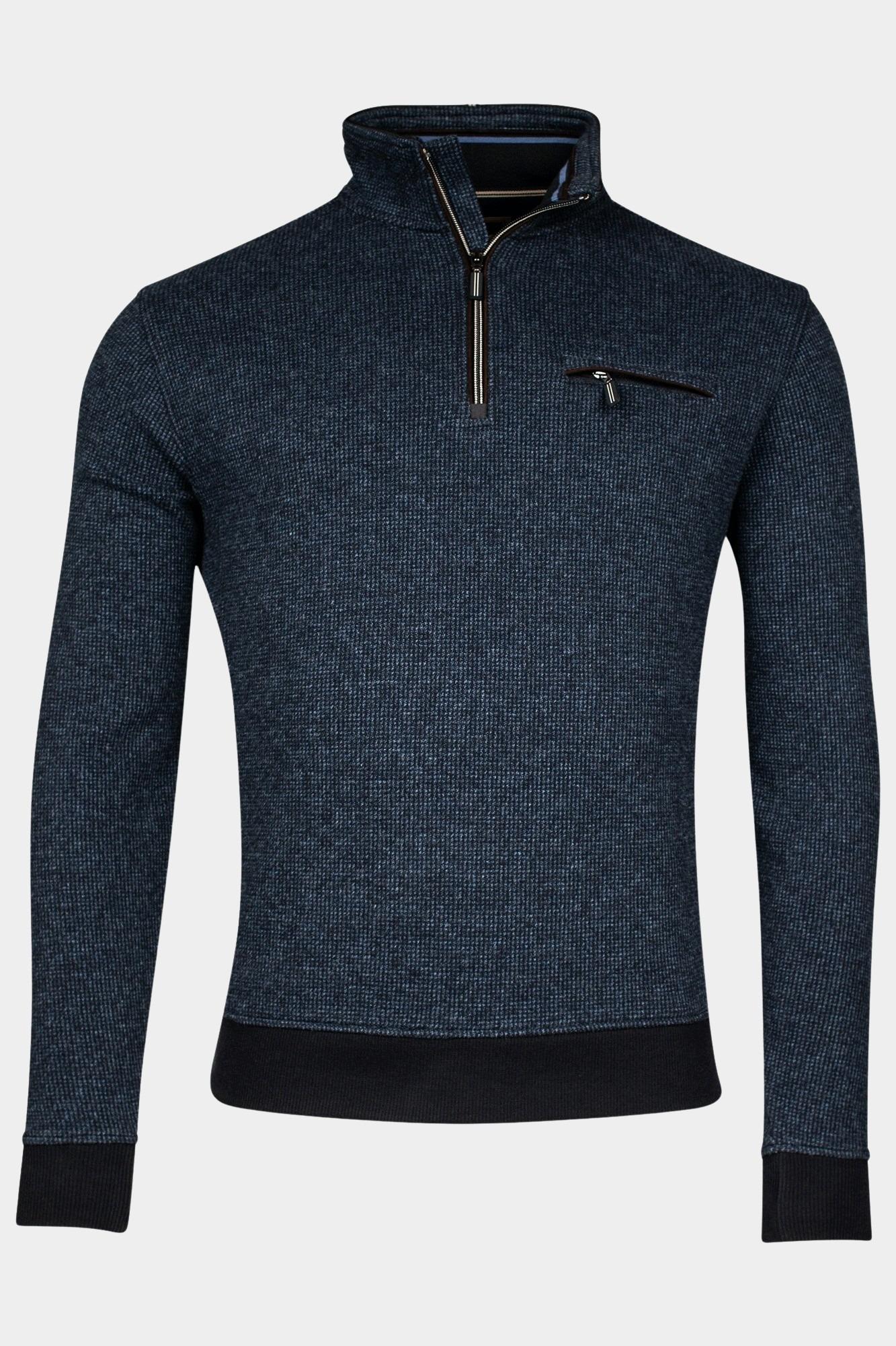 Baileys Half Zip Blauw Sweatshirt 1/2 Zip 423107/65