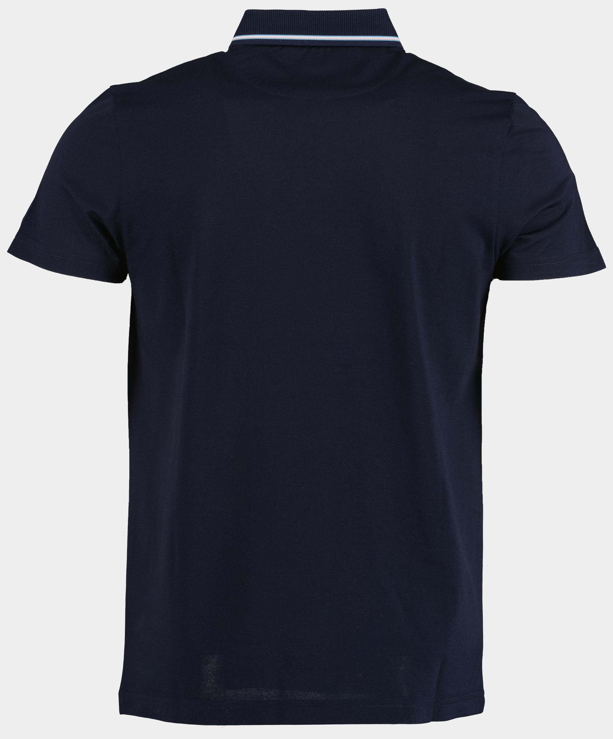 Scotland Blue Polo korte mouw Blauw Hilton Polo Contrast Collar 25108HI31SB/290 navy