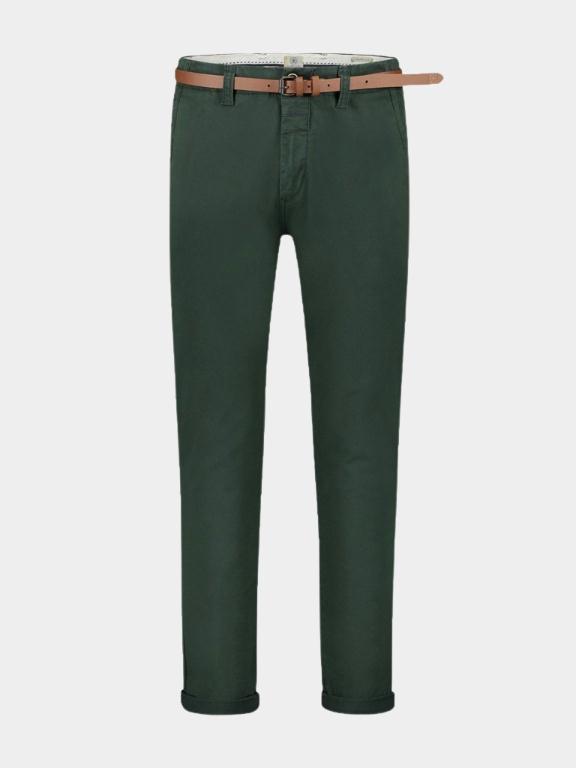 Dstrezzed Katoenen Broek Groen Presley Chino Pants with belt 501146-AW20/513