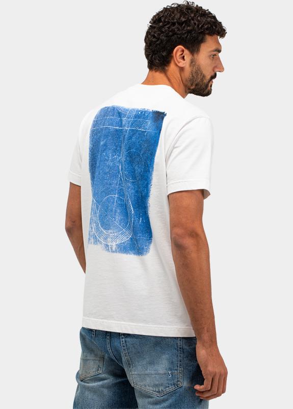 Butcher of Blue T-shirt korte mouw Wit Army Cyan M2613036/112