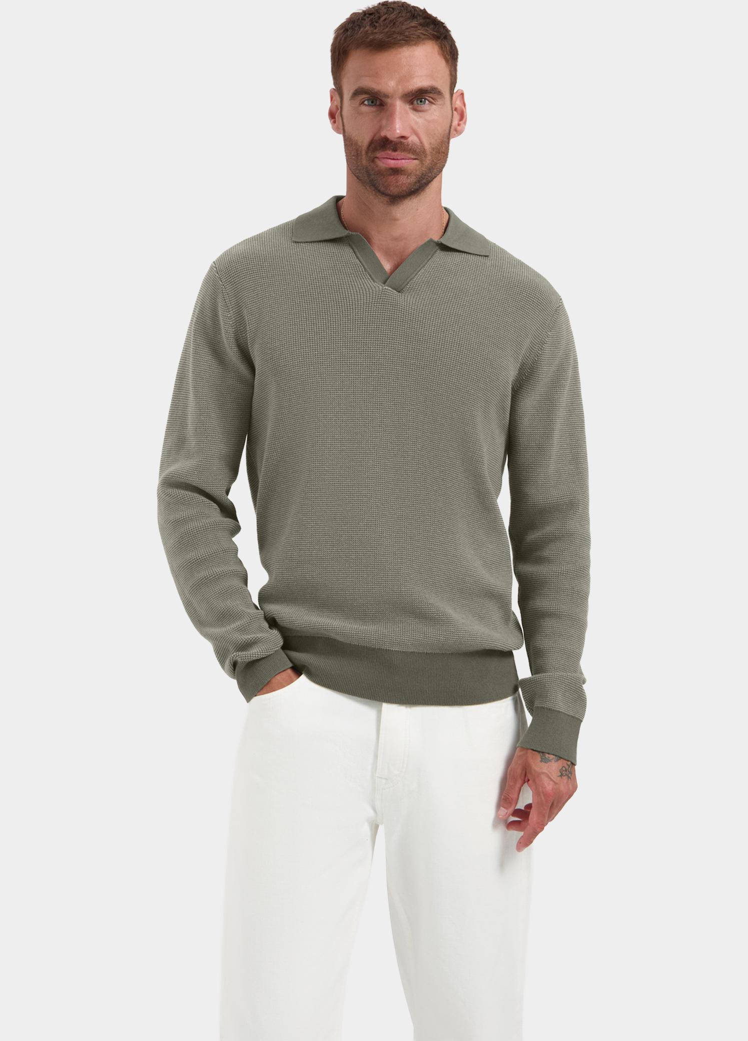 Dstrezzed Pullover heren Groen Saha Knit 406828/524