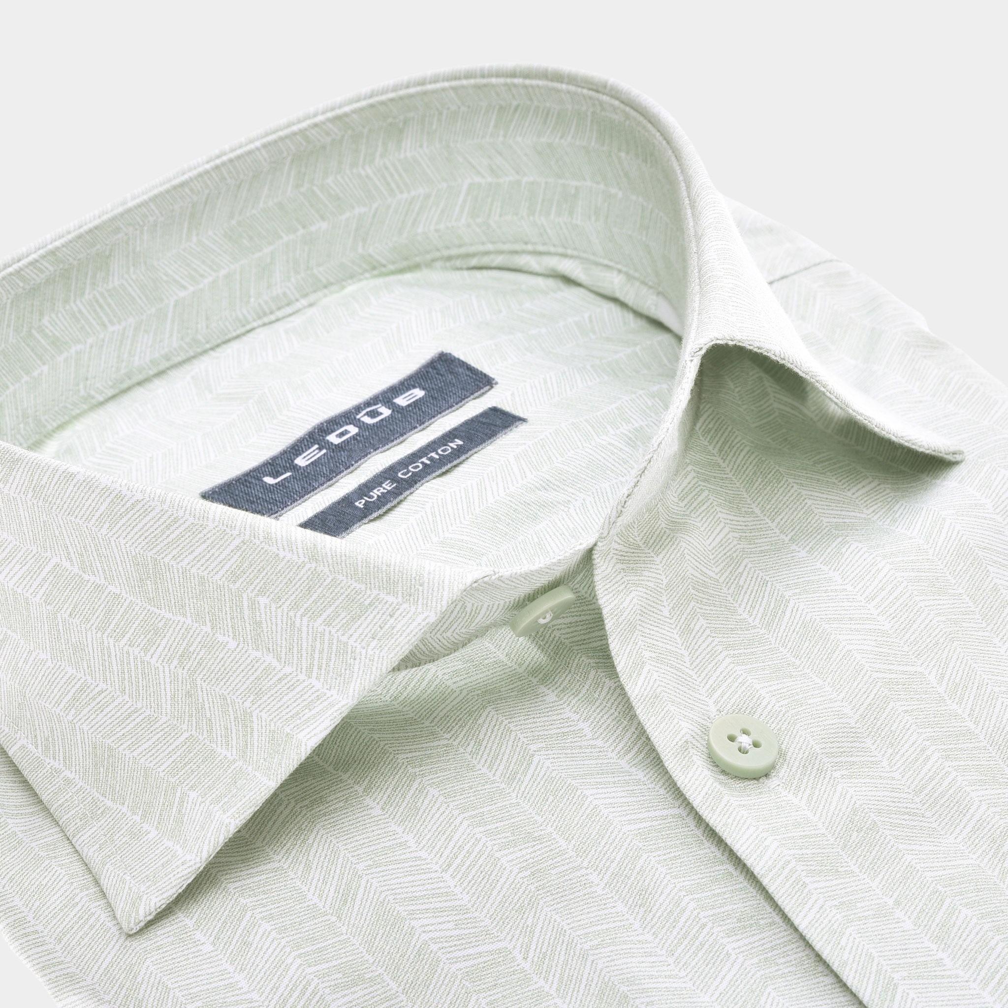 Ledub Business hemd lange mouw Groen LE24204 MFN 5 0142450/520-000-000