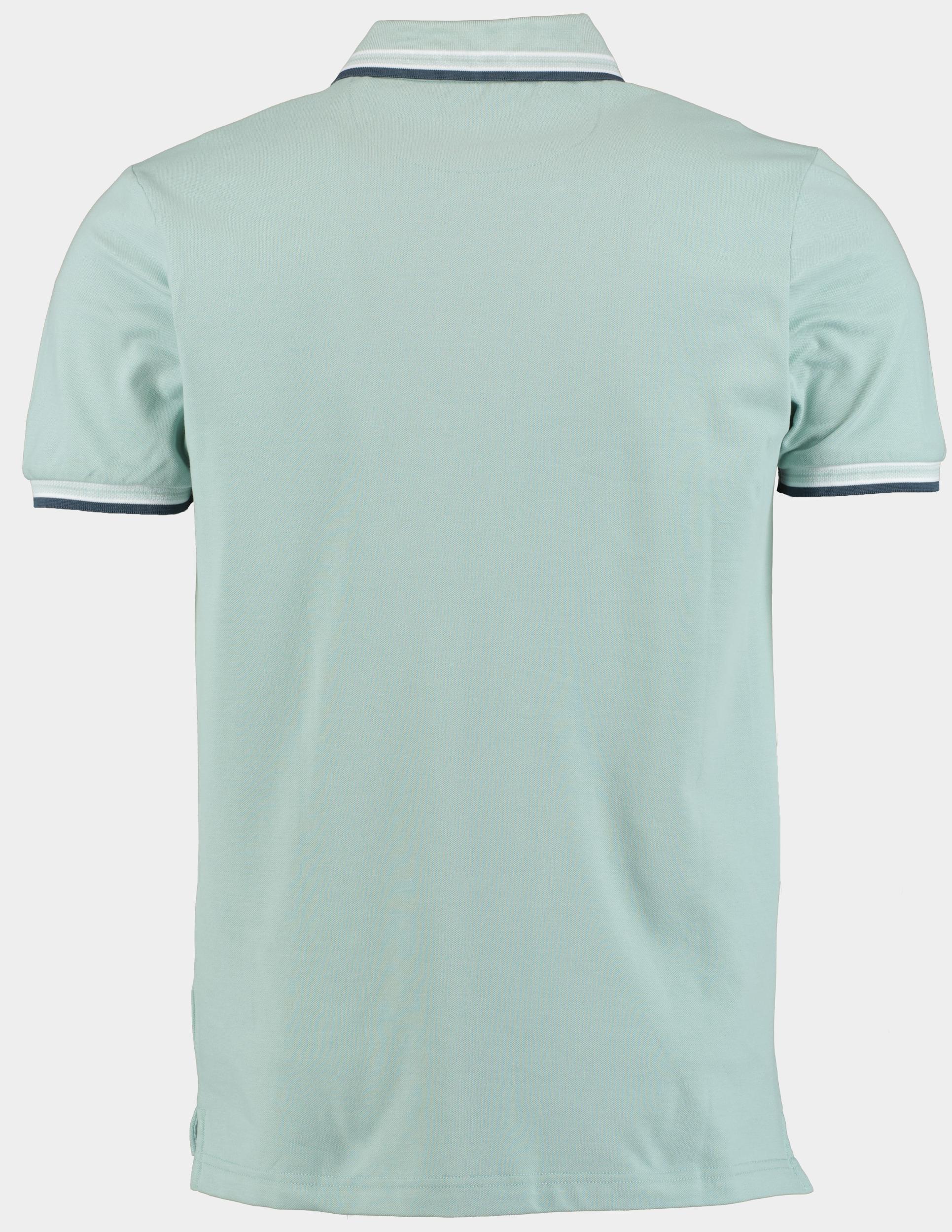 Bos Polo korte mouw Blauw Brick Polo Oxford Collar 24108BR06BO/212 blue surf