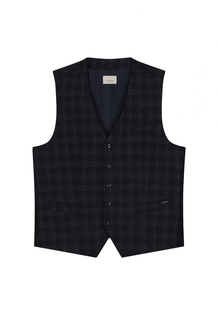 Dstrezzed Gilet Blauw Travel Check Gilet 121232/639