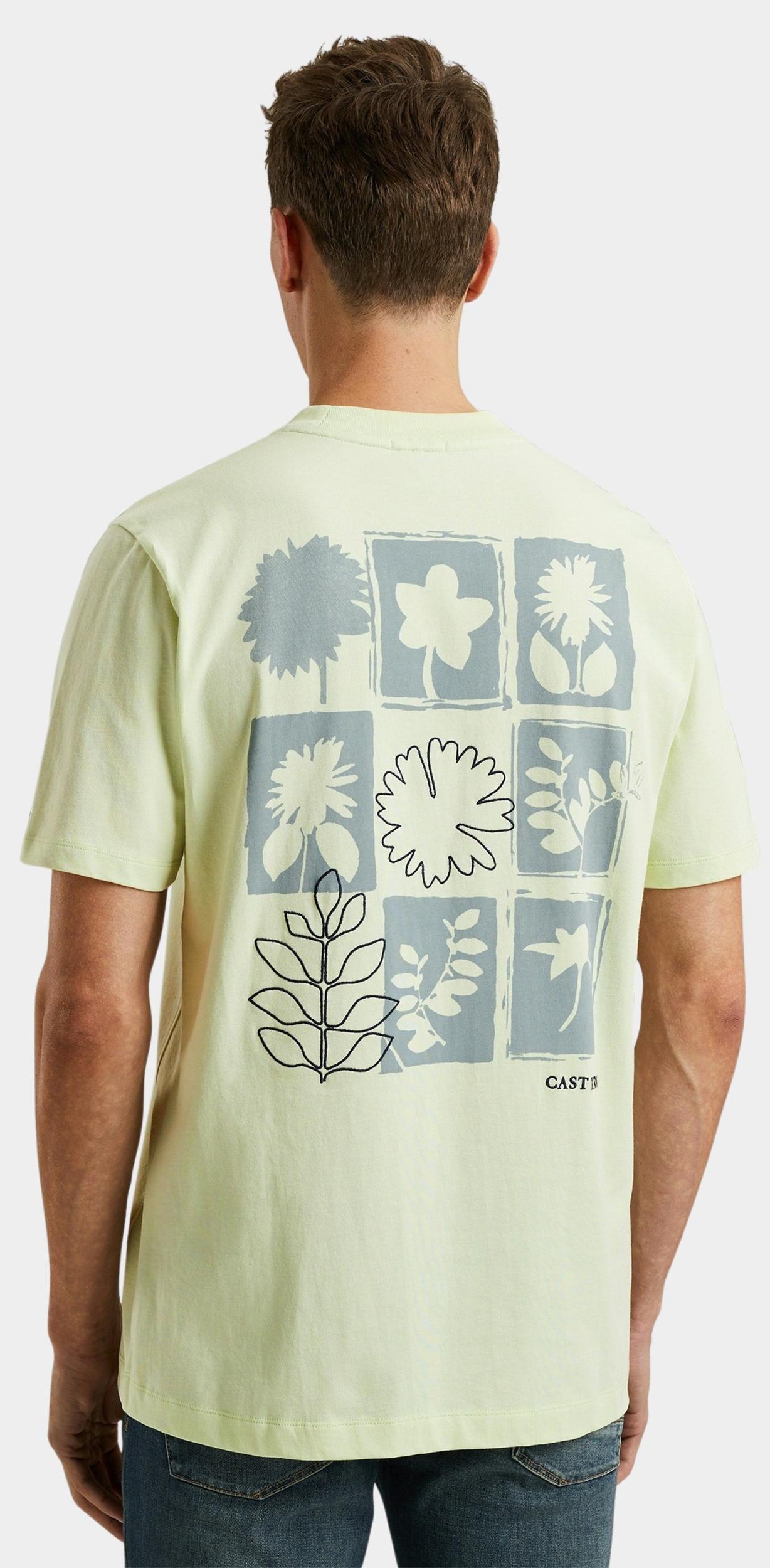 Cast Iron T-shirt korte mouw Groen Short sleeve r-neck regular f CTSS2505587/6355