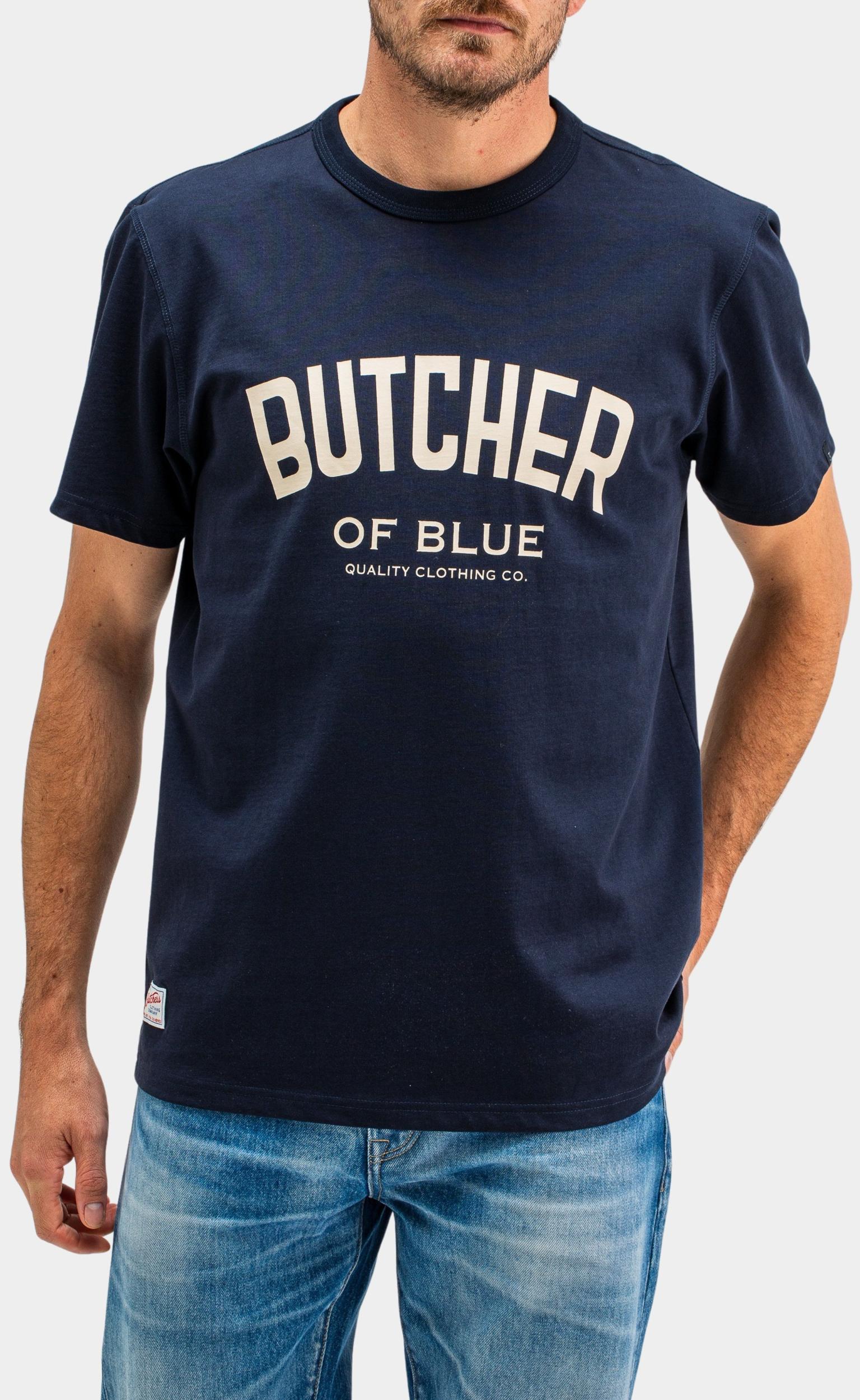 Butcher of Blue T-shirt korte mouw Blauw Army College Tee M2512010/890