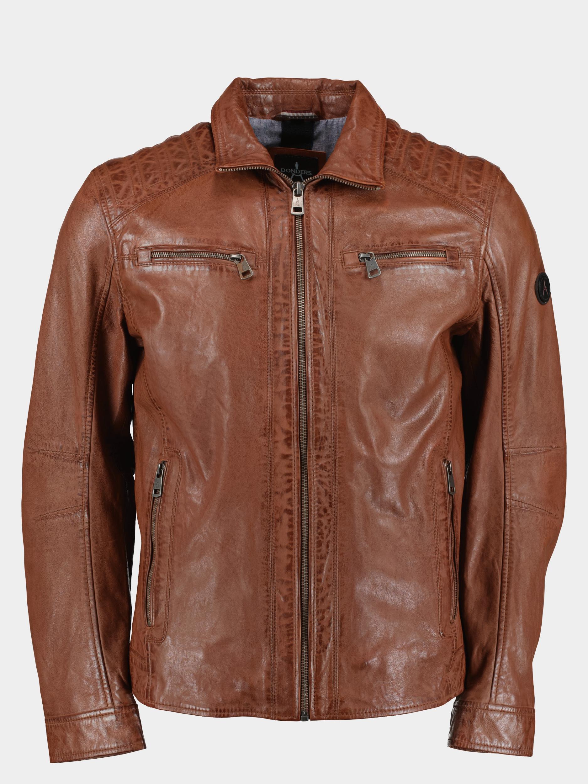 Donders 1860 Lederen jack Bruin Leather Jacket 52347/451