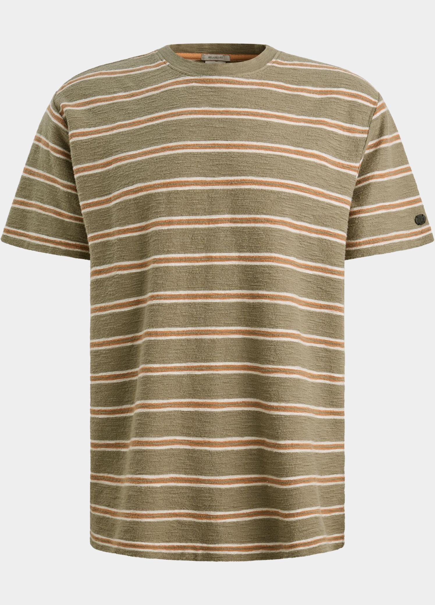 Cast Iron T-shirt korte mouw Bruin Short sleeve r-neck relaxed f CTSS2606585/6148