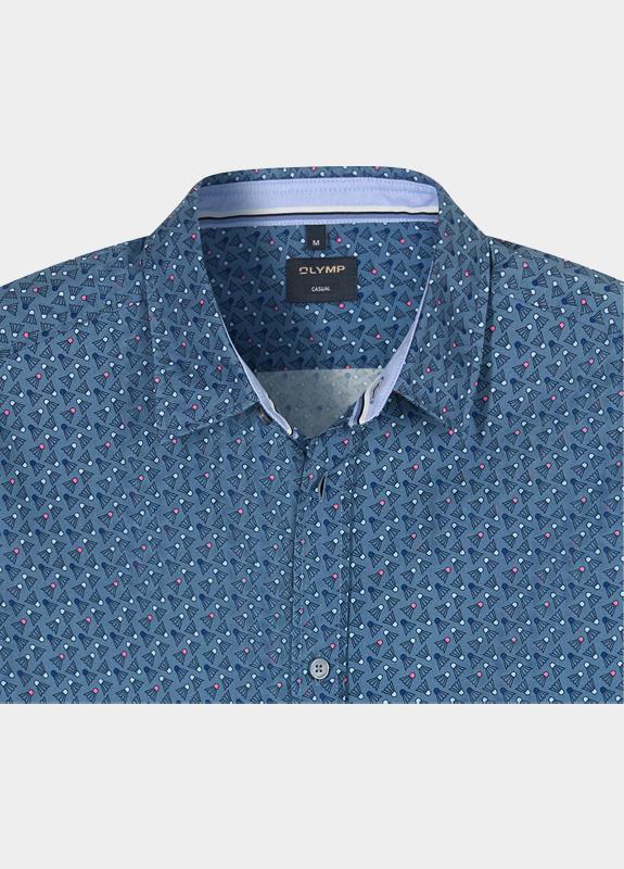 Olymp Overhemd heren Blauw Casual 400214/18