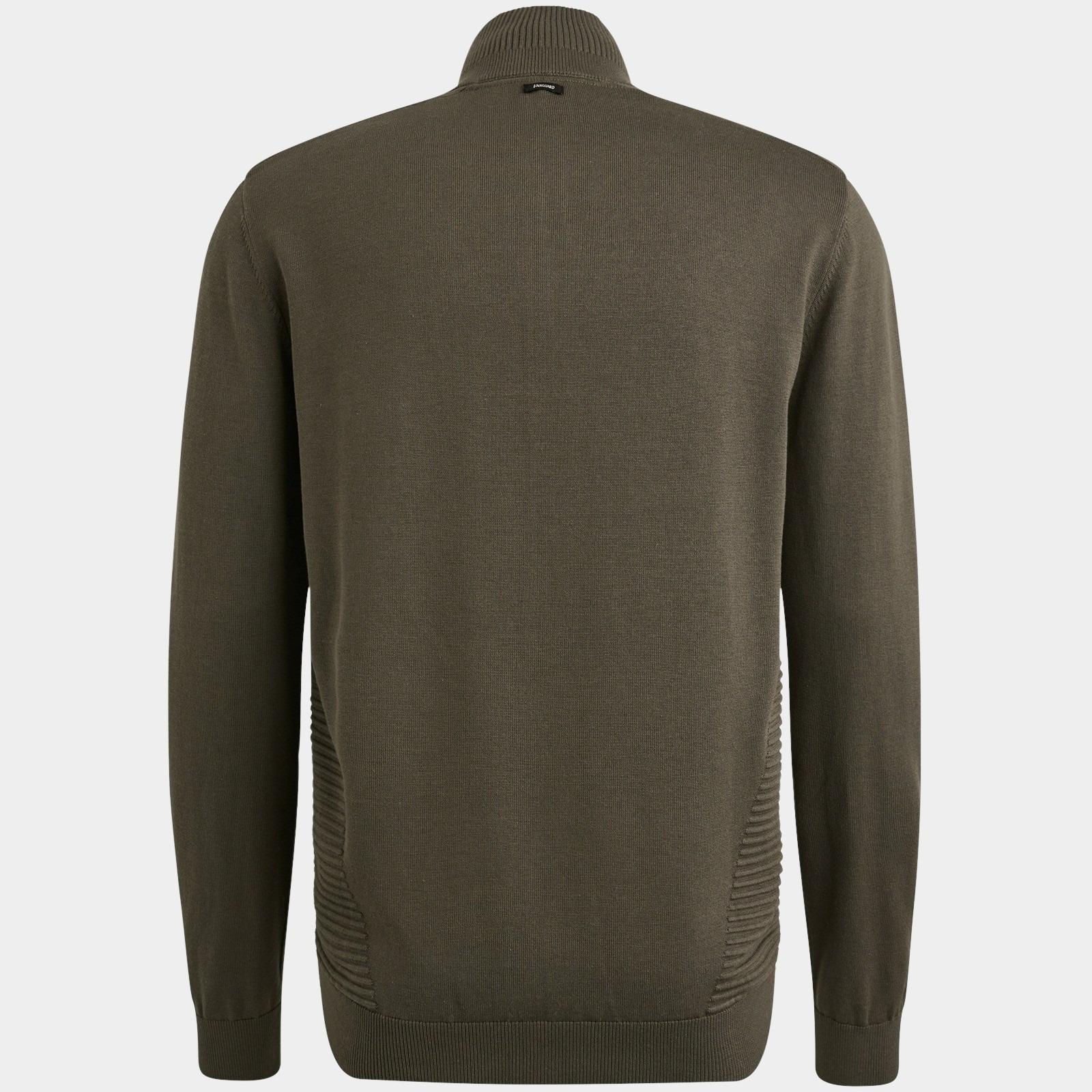 Vanguard Vest Groen Zip jacket cotton modal VKC2508354/6497