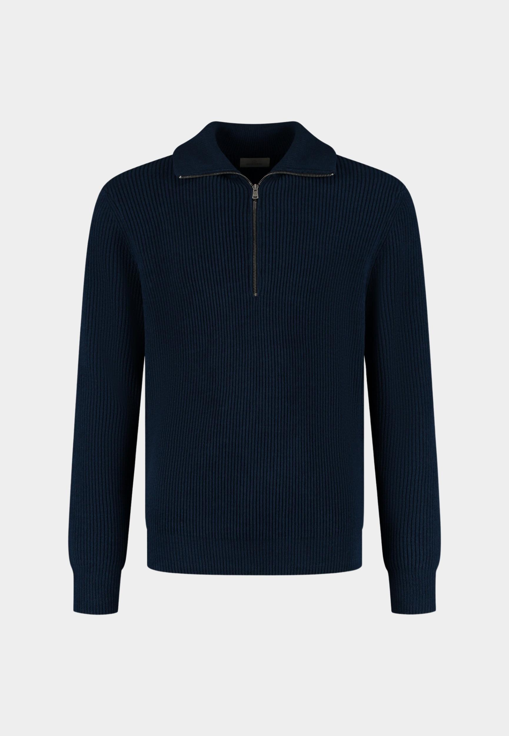 Dstrezzed Half Zip Blauw Josiah Skipper 405708-AW25/649