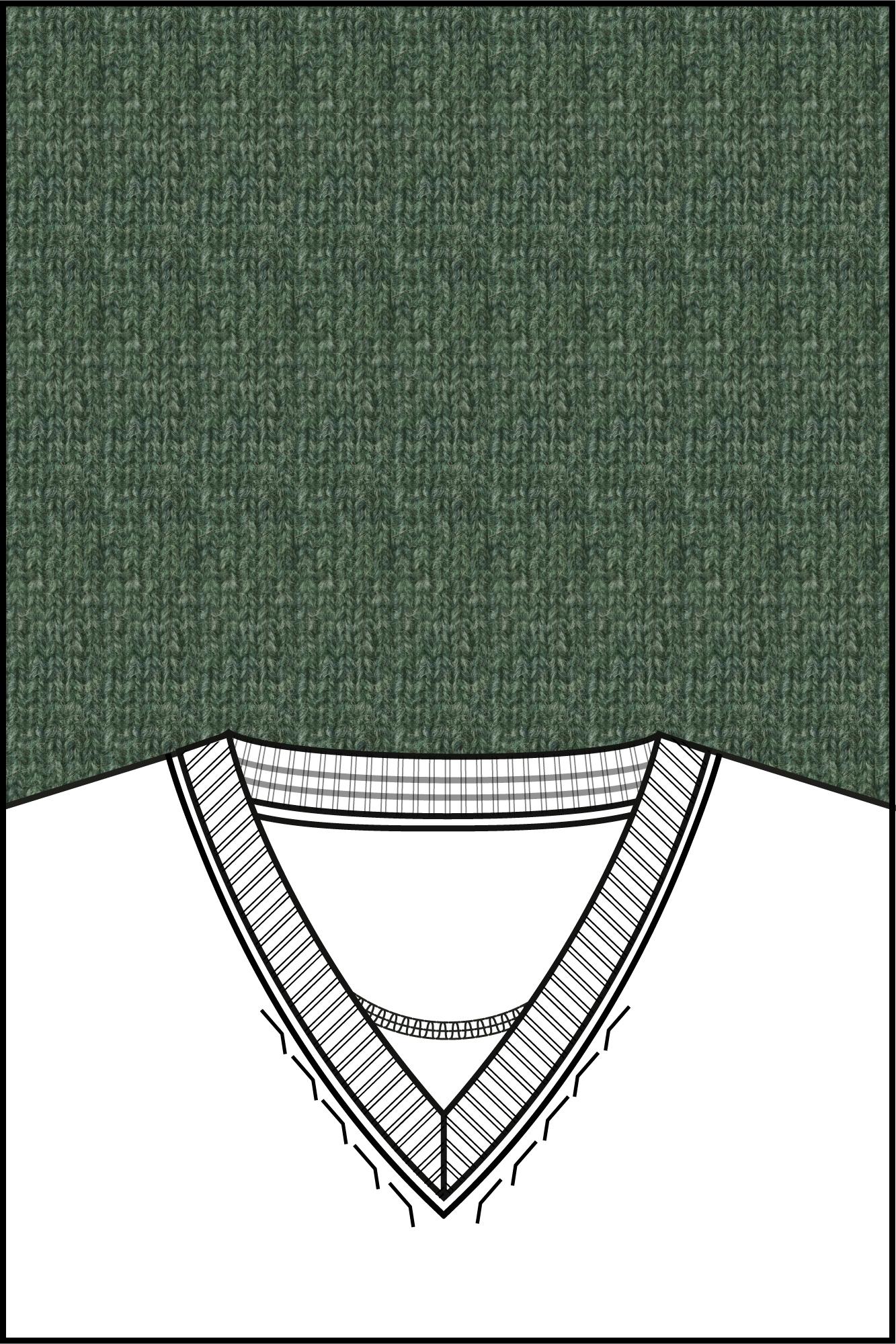 Baileys Pullover Groen V-Neck Pullover  10gg, single 520091/735