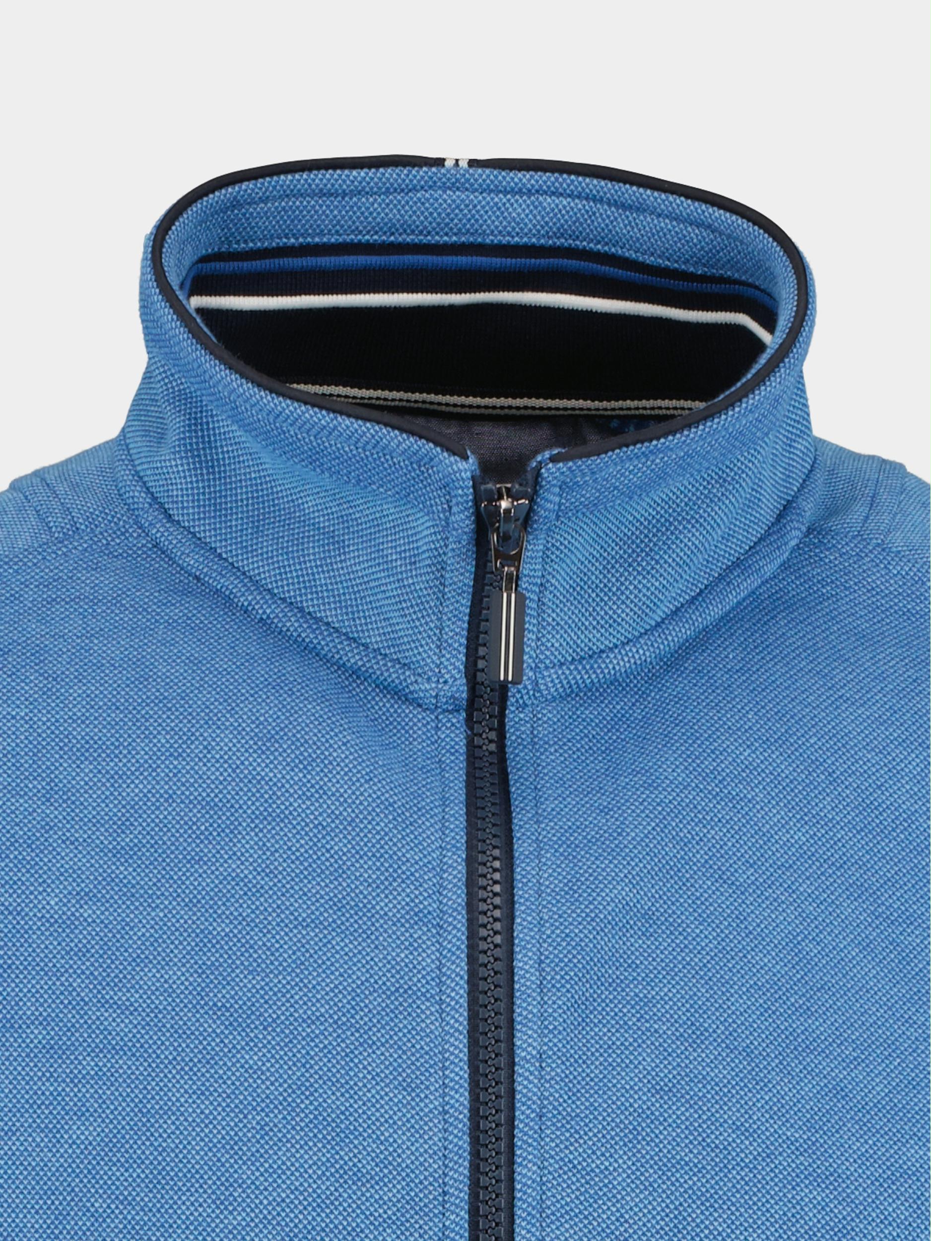 Baileys Vest Blauw Sweat cardigan zip 312209/68