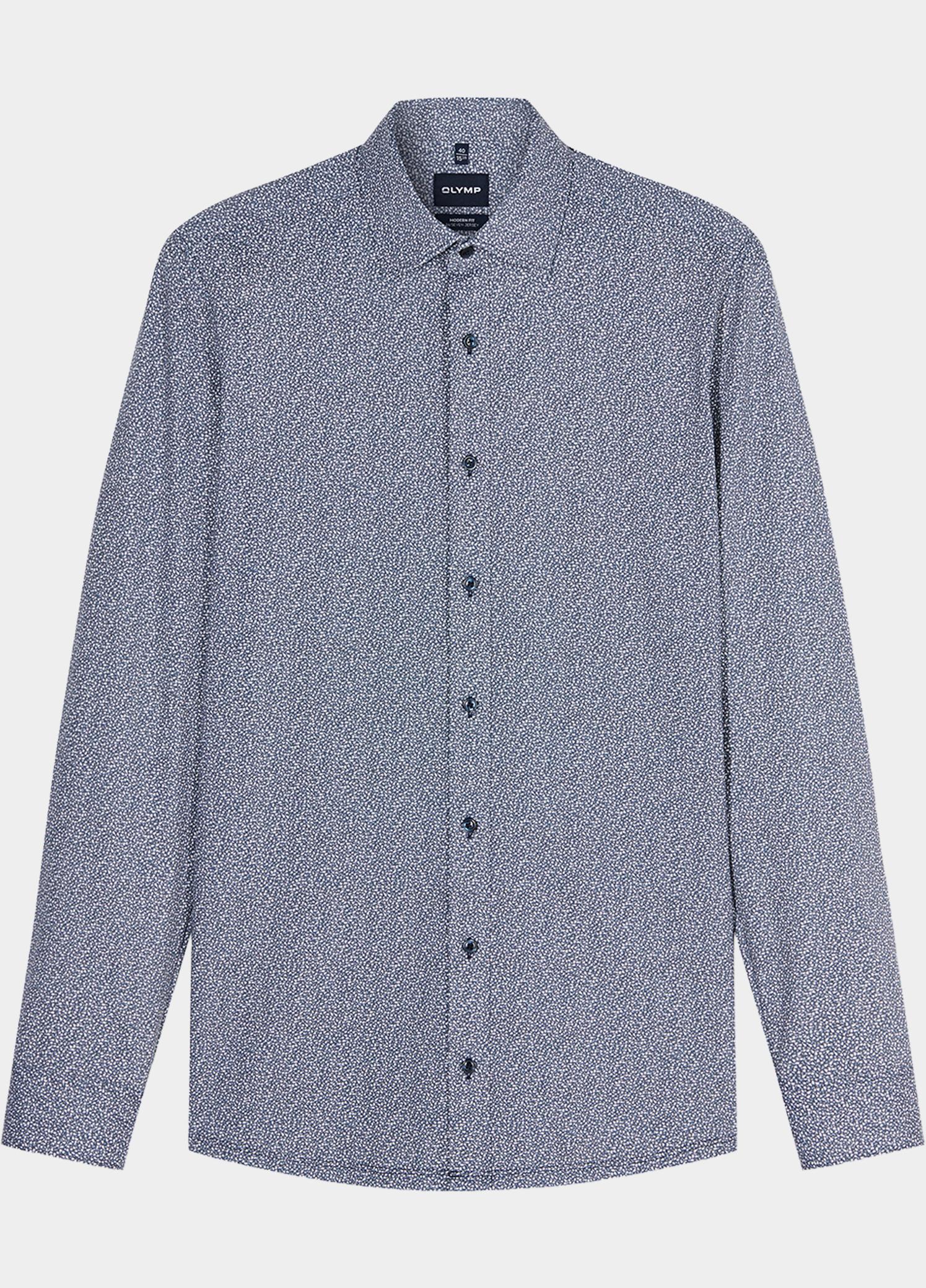 Olymp Zakelijk overhemd heren Blauw 24/7 Luxor mf D.2360 o.T. 125924/18