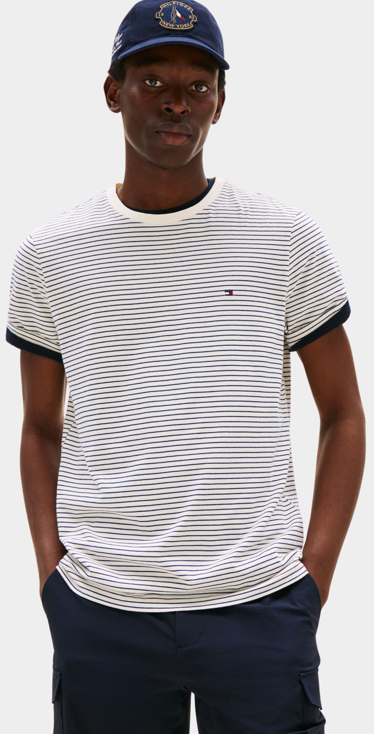 Tommy Hilfiger T-shirt korte mouw Beige ESS Seasonal Reg Fit MW0MW39995/0FE