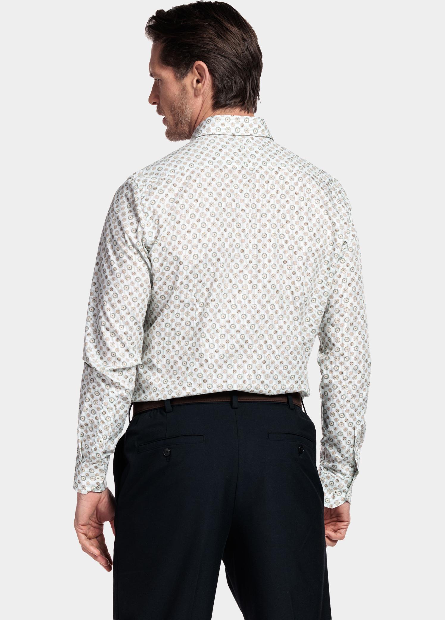Giordano Overhemd heren Groen Belmonte Long Sleeve Button U 617867/70