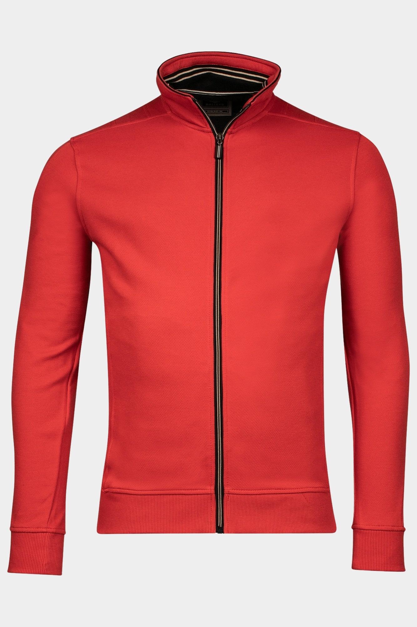 Baileys Vest Rood Sweat Cardigan Zip  Honeycomb 512259/33