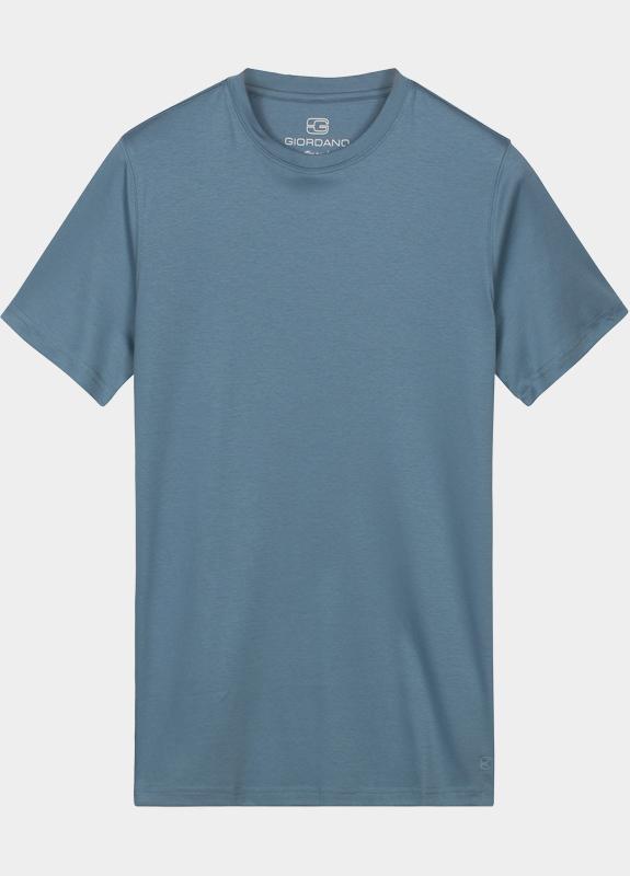 Giordano T-shirt heren Blauw Luca T-shirt Liquid Cotton - 615078/65