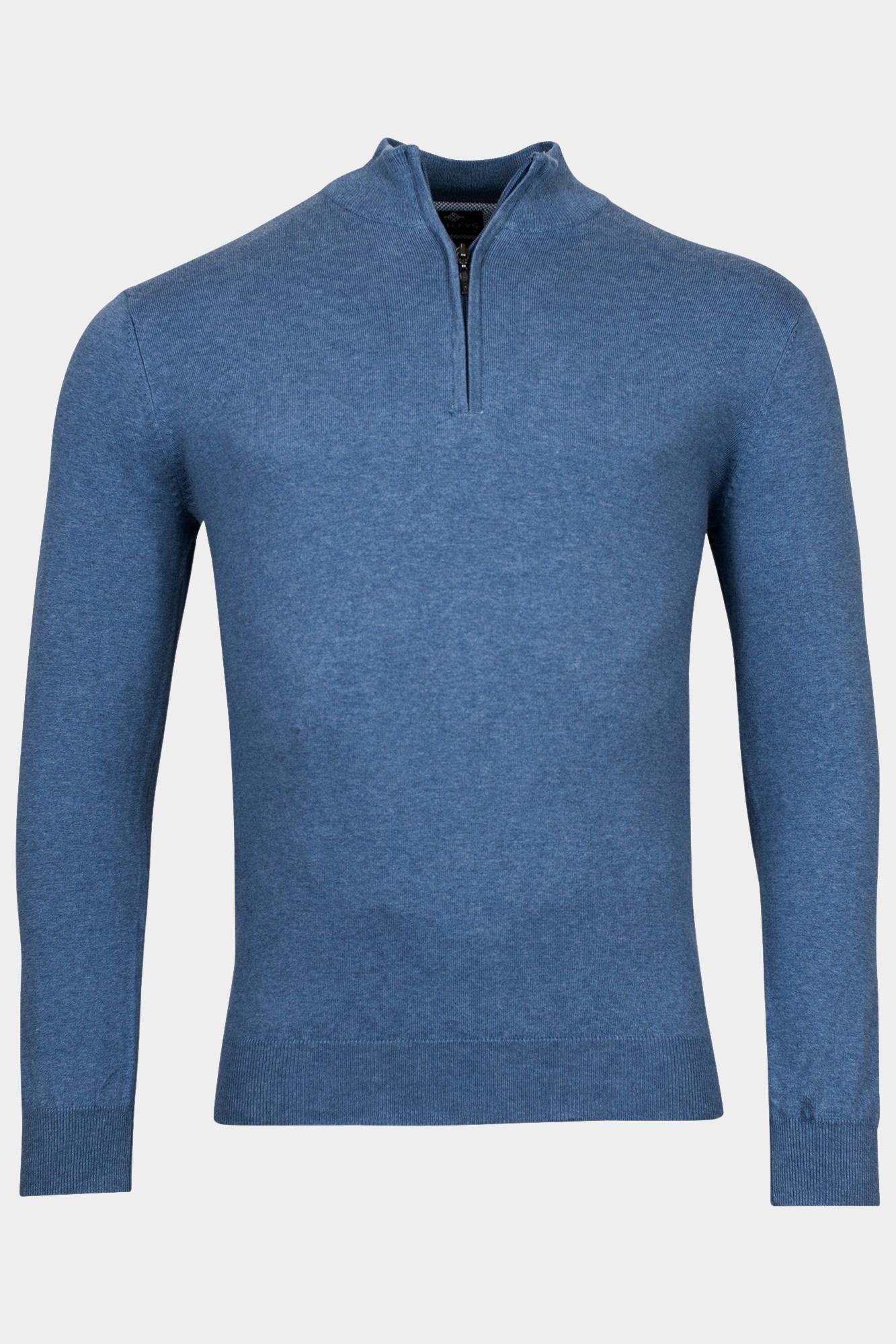 Baileys Half Zip Blauw Pullover 1/2 Zip  12gg single 418400/635