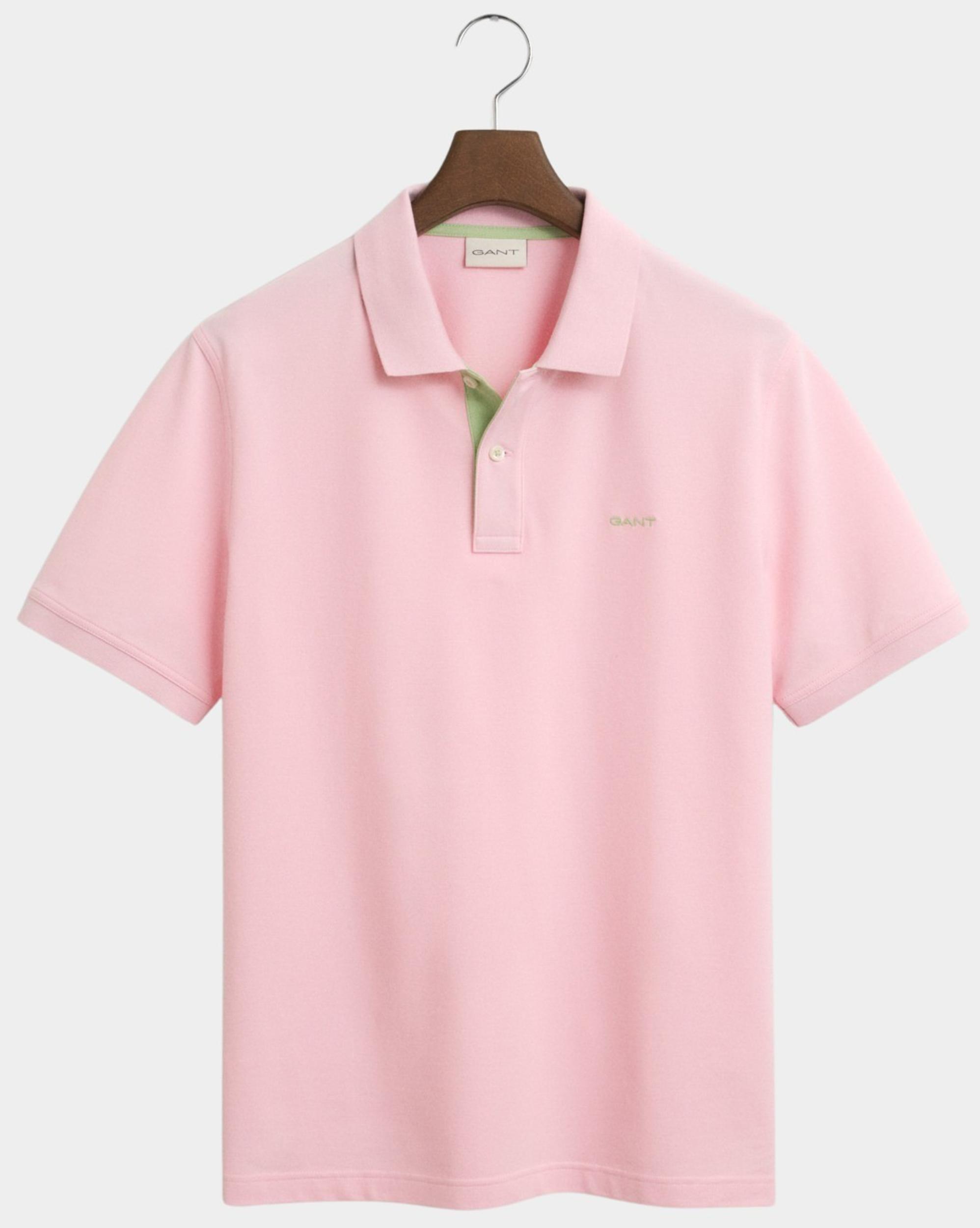 Gant Polo korte mouw Roze Contrast Pique SS Polo 2062026/637