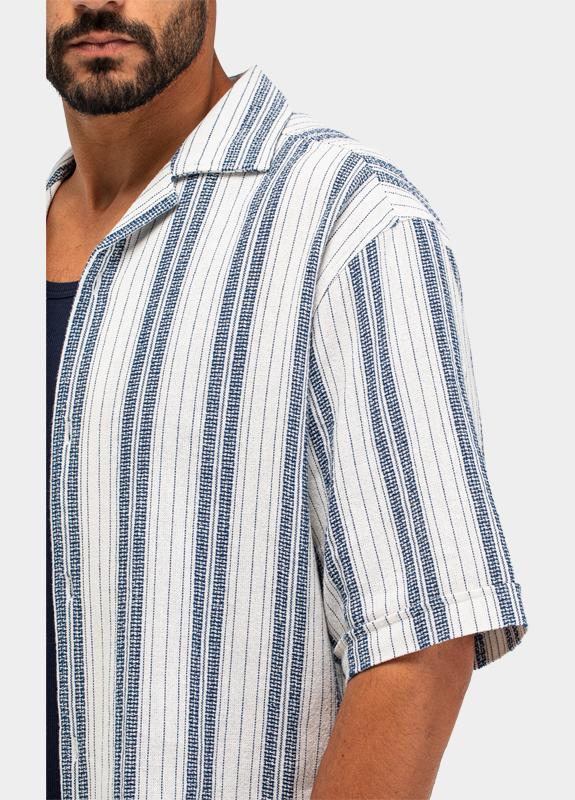 Butcher of Blue Casual hemd korte mouw Blauw Alex M2614042/890