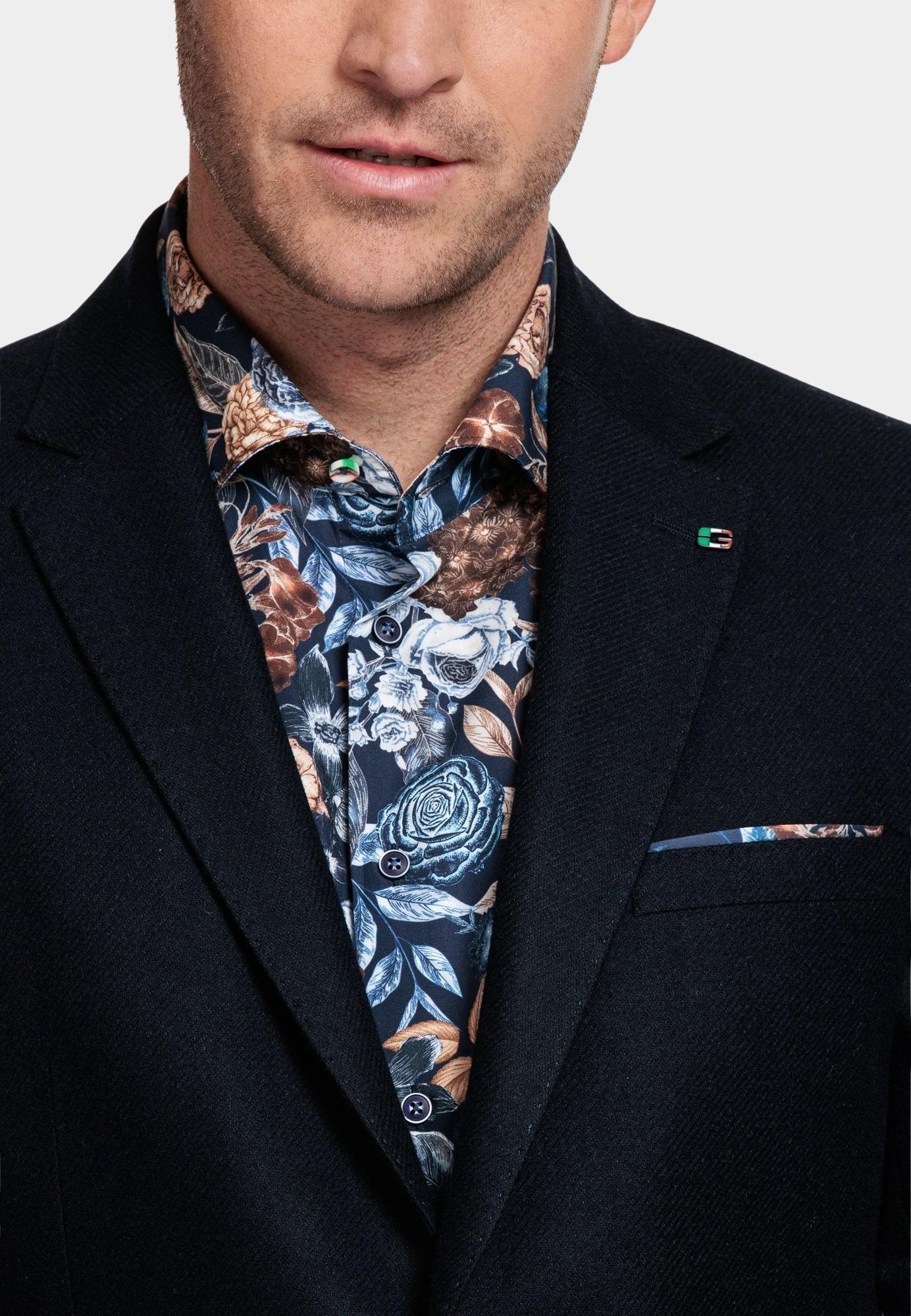 Giordano Blazer Blauw Blazer Robert Wool Mix 322610/60