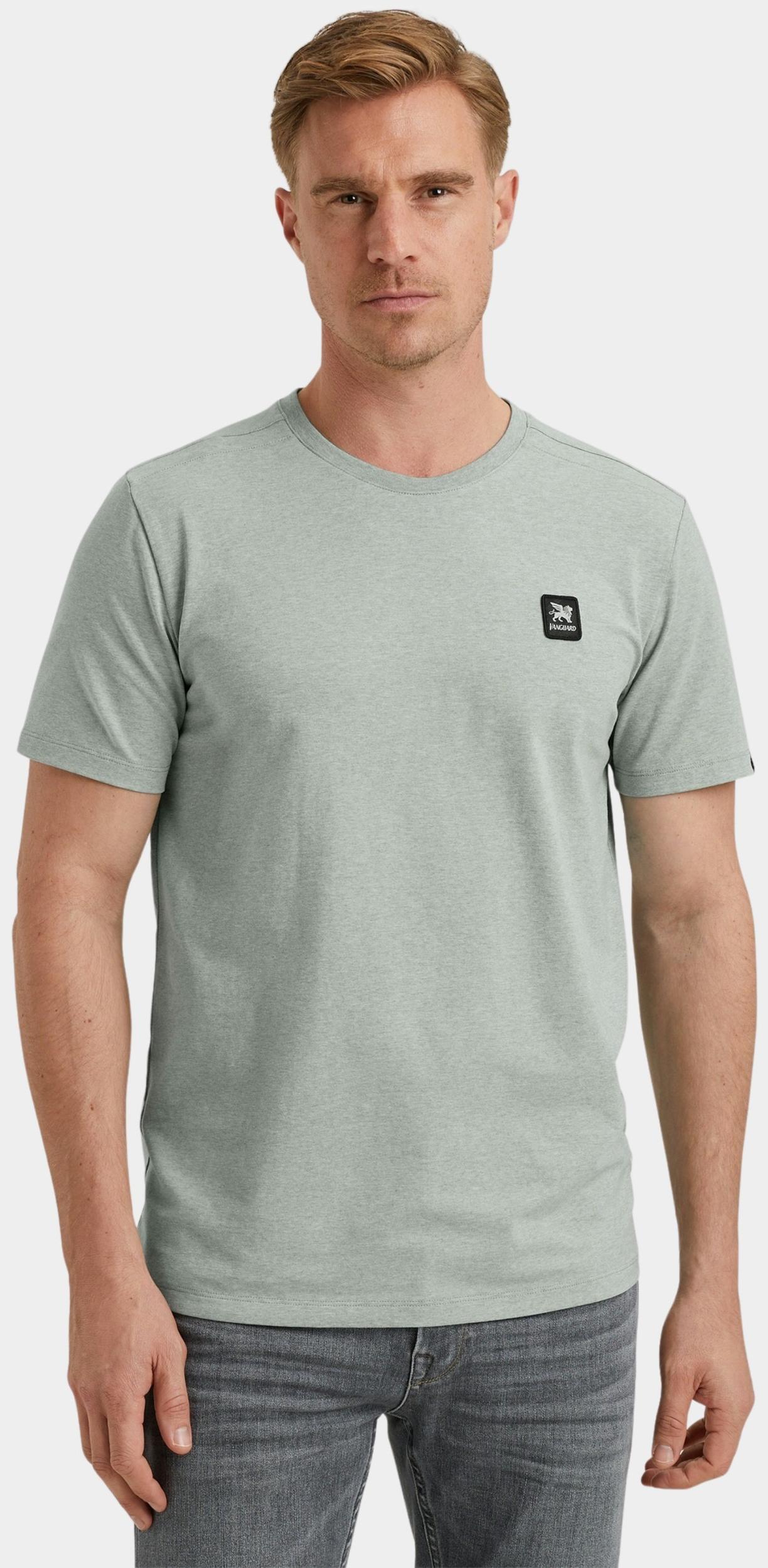 Vanguard T-shirt korte mouw Groen R-neck cotton elastan jersey VTSS2503510/6023