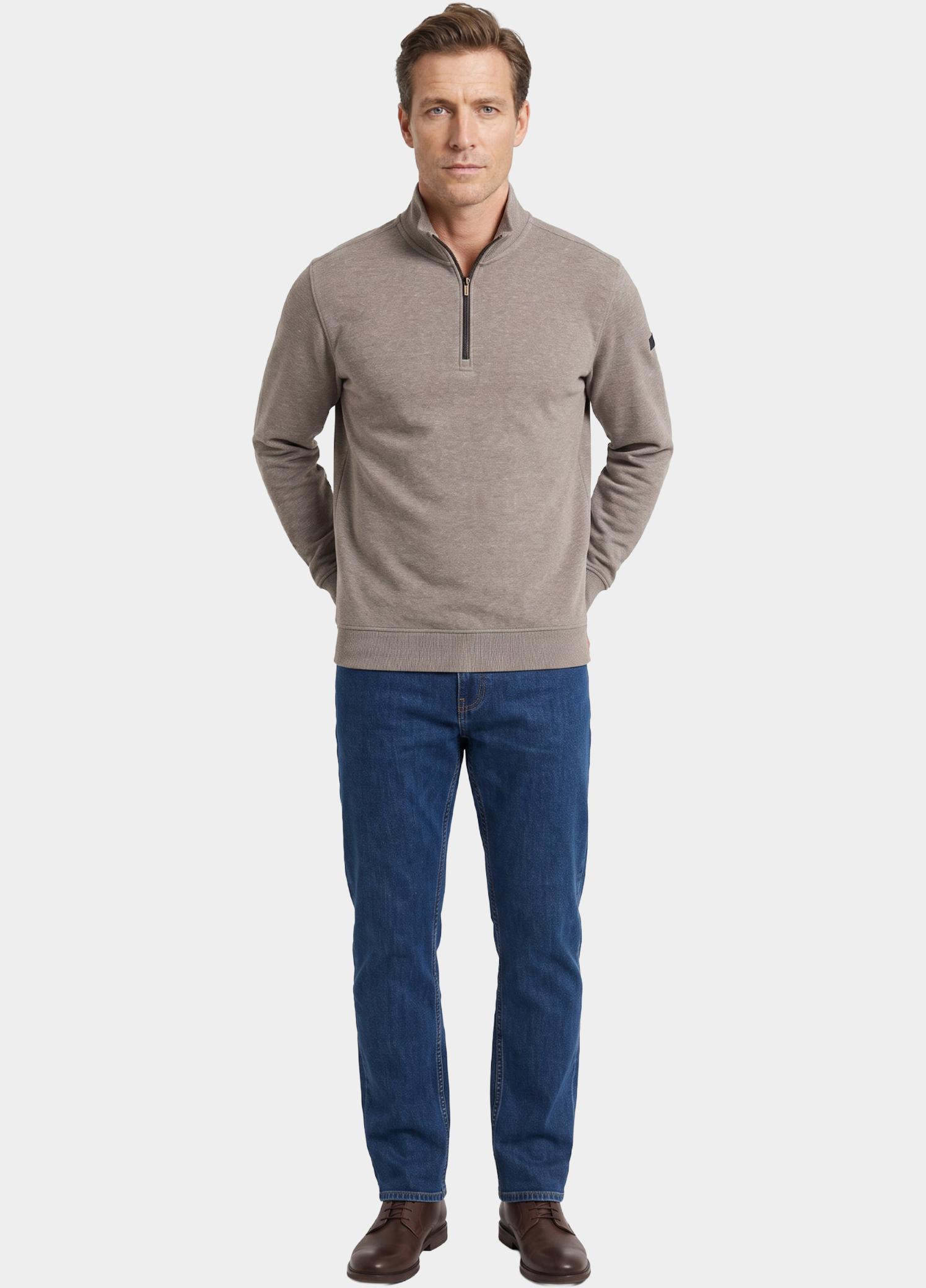 Baileys half zip sweater heren Grijs  623101/929