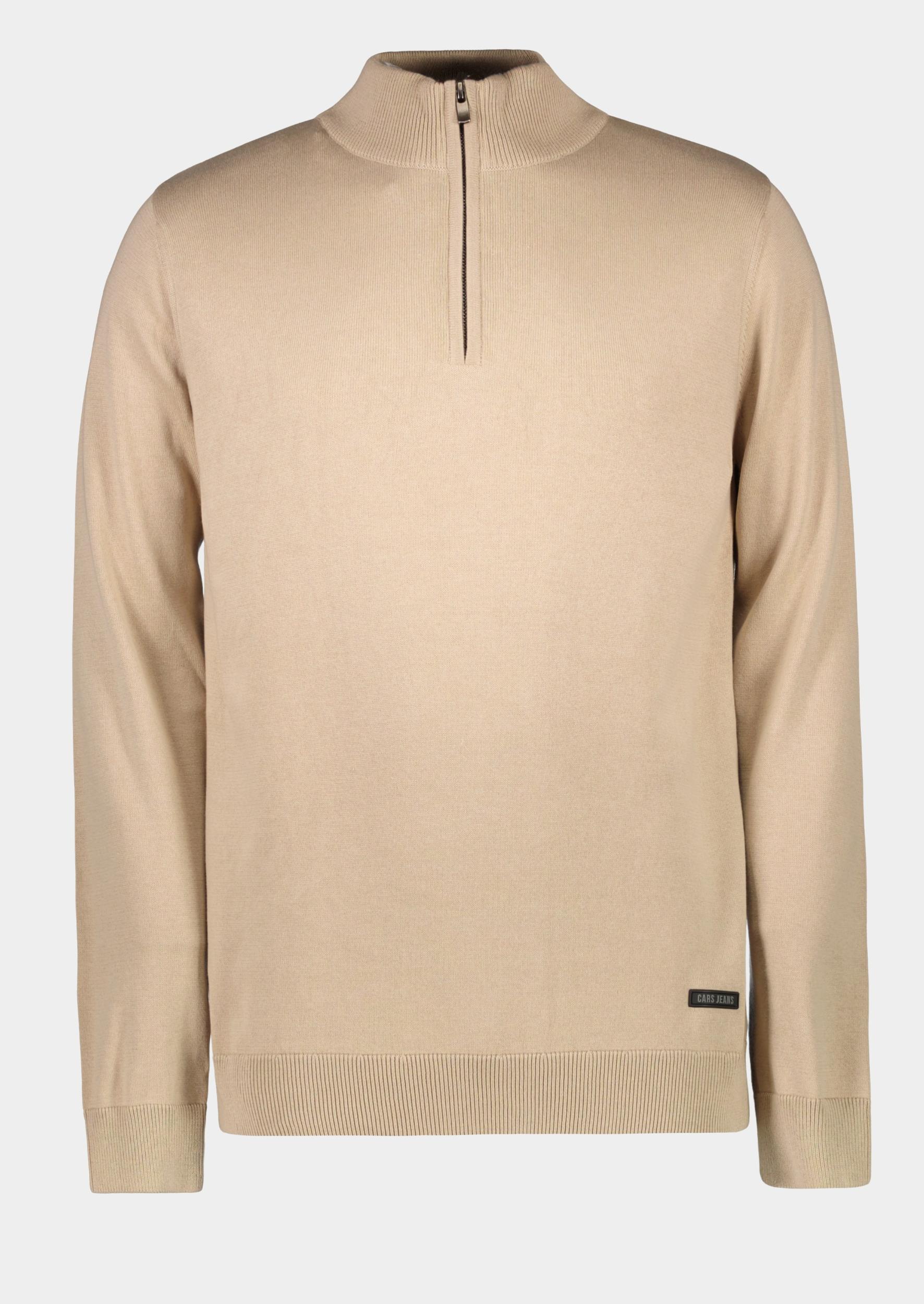 Cars Jeans Half Zip Beige FYNO 69546/83