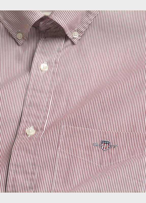 Gant Casual hemd lange mouw Rood REG CLASSIC POPLIN BANKER SHI 3000140/604