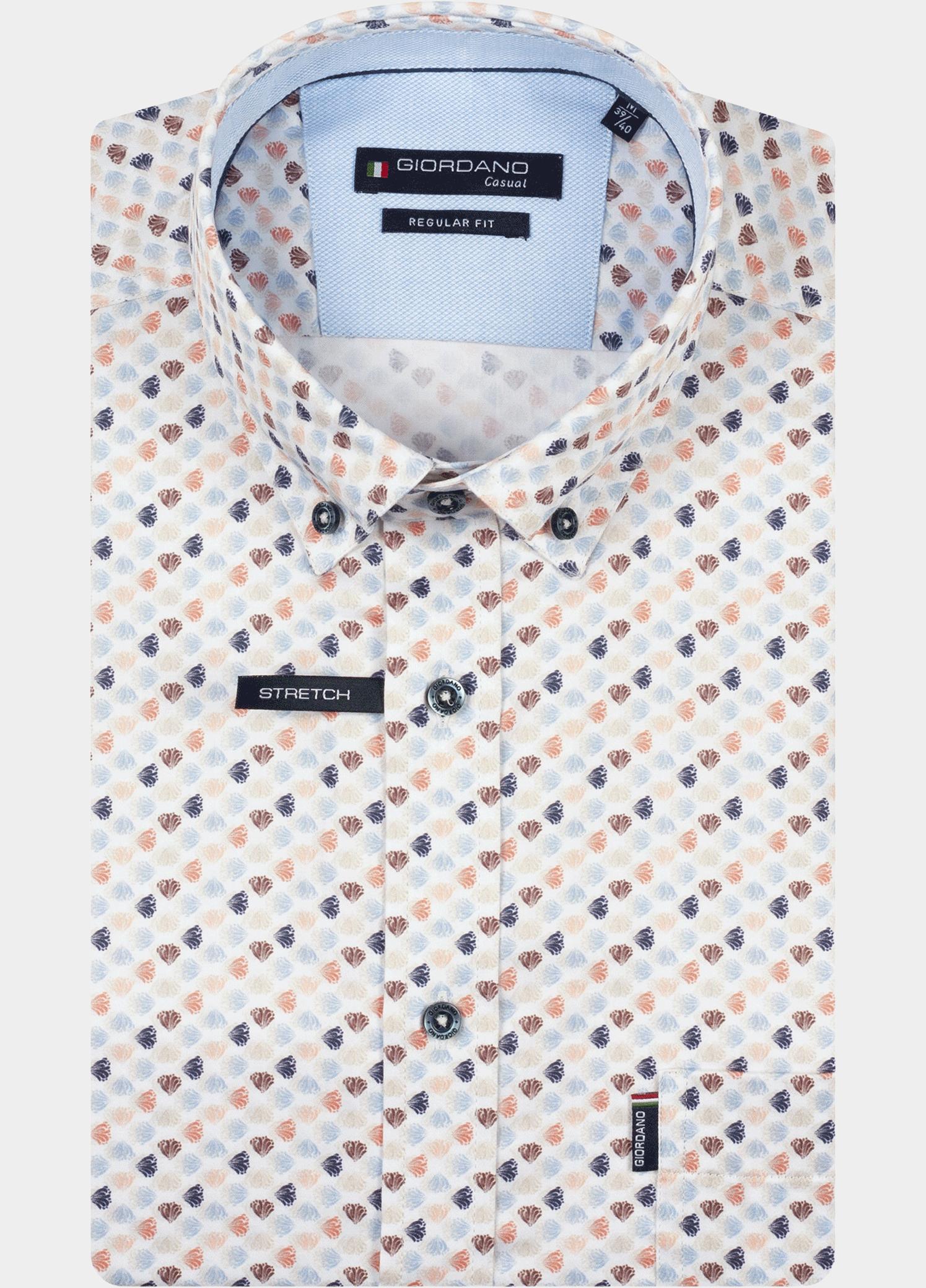Giordano Overhemd heren Rood Ivy Long Sleeve Button Down S 617028/30