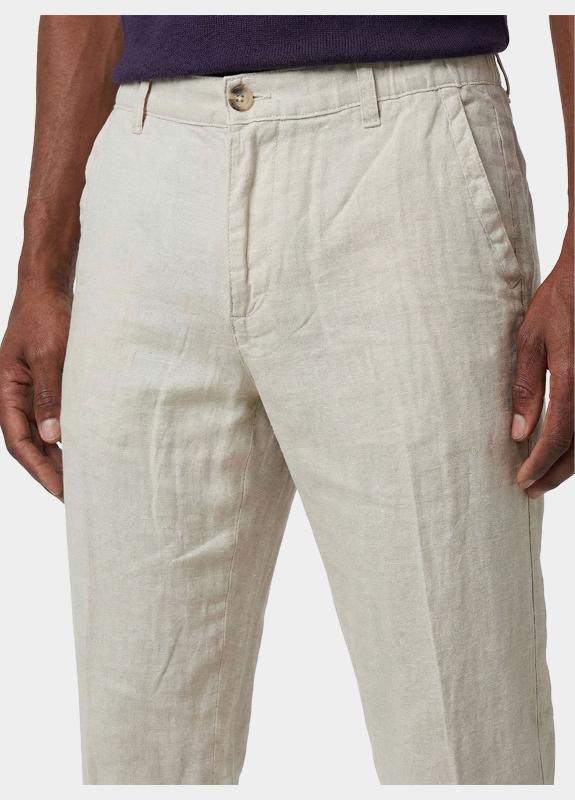 Bos Linnen Broek Beige Beach pant 5507.426/607