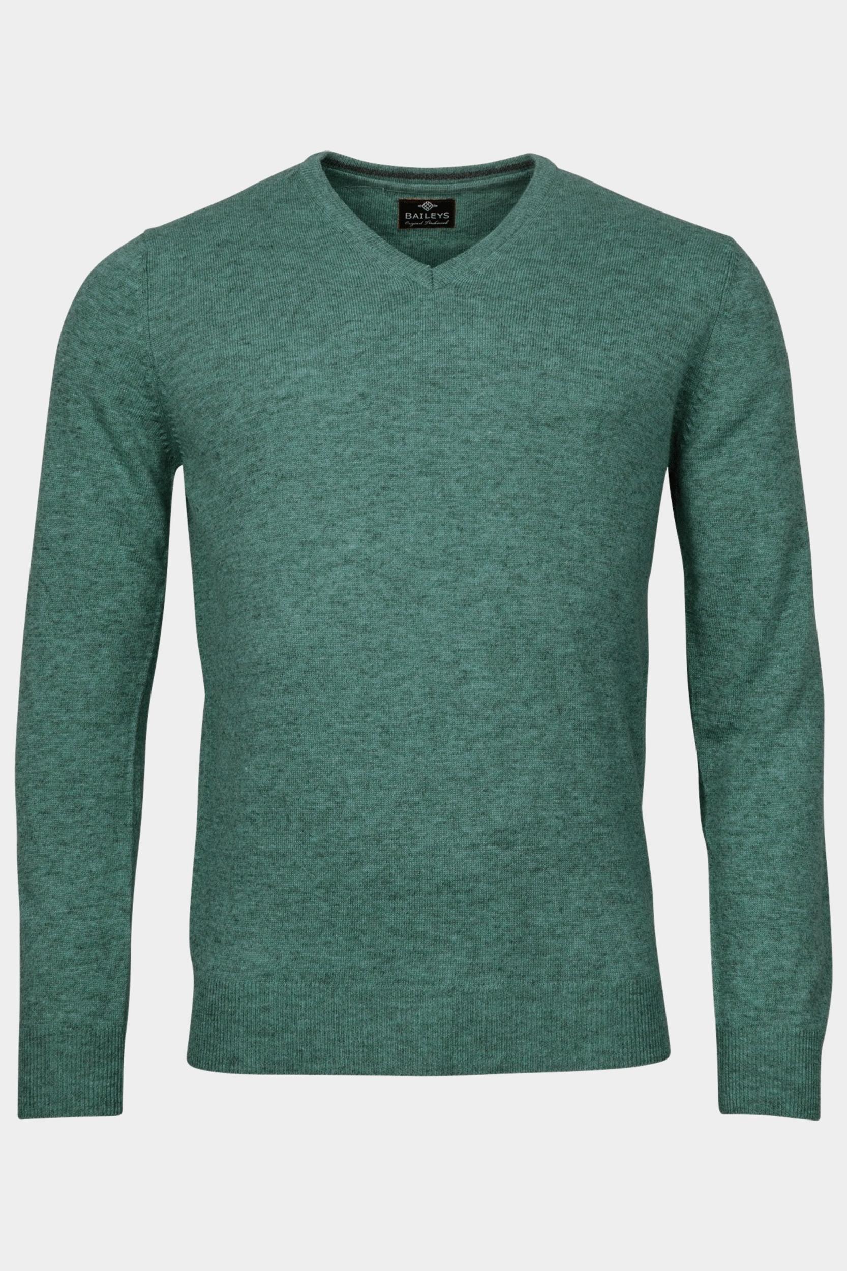 Baileys Pullover Groen 100% Lamswool melange 320071/785