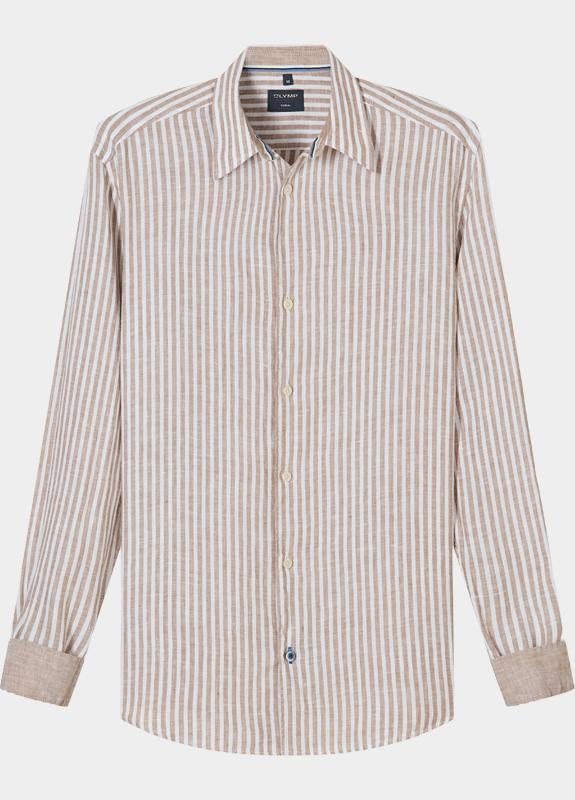 Olymp Overhemd heren Bruin Casual 405014/28