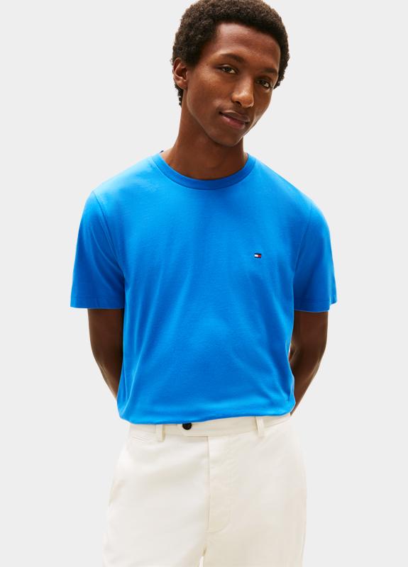 Tommy Hilfiger T-shirt korte mouw Blauw ESS SEASONAL REG FIT SOLID TE MW0MW39995/C4U