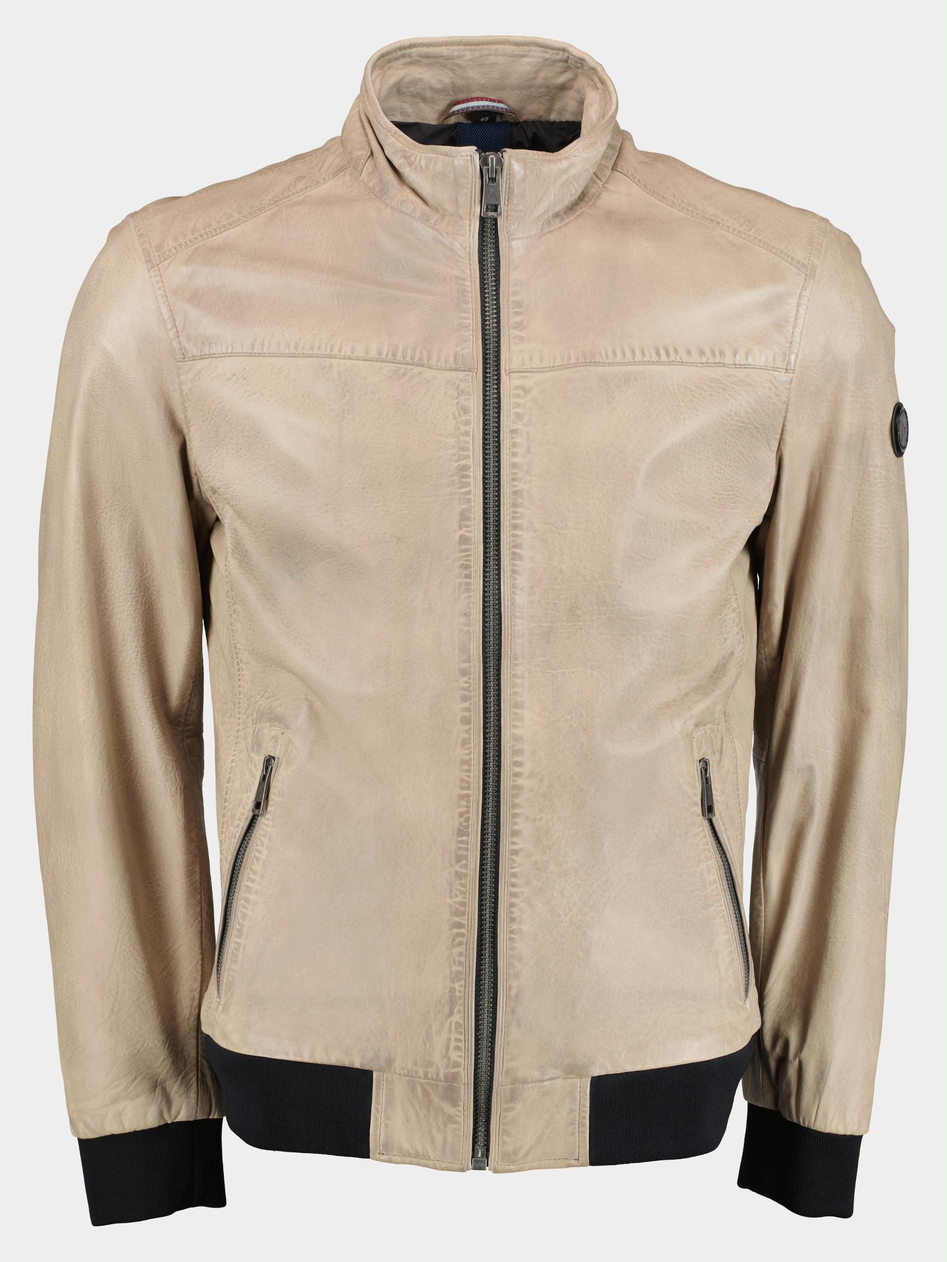 Donders 1860 Lederen jack Grijs Leather Jacket 52284/140
