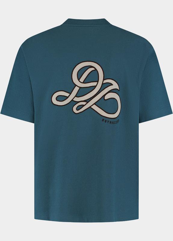 Dstrezzed T-shirt korte mouw Blauw Lasse Graphic Tee 203524/621