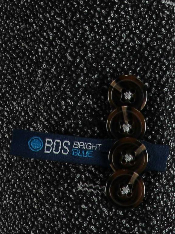 Bos Bright Blue Colbert Grijs D7 Regular Fit Colbert Leek 183037LE59/940 grey