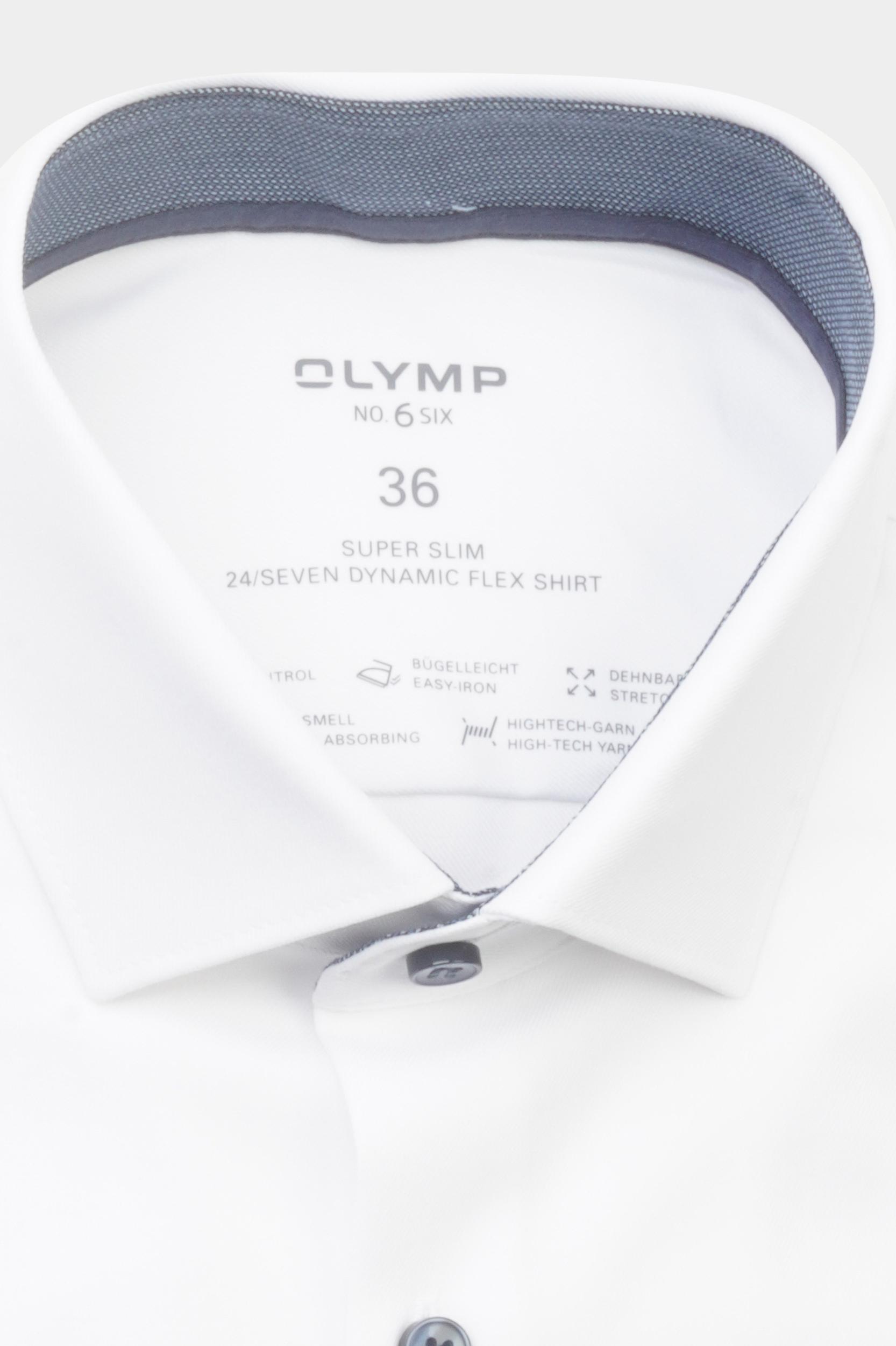 Olymp Business hemd lange mouw Wit 2554/54 Hemden 255454/00