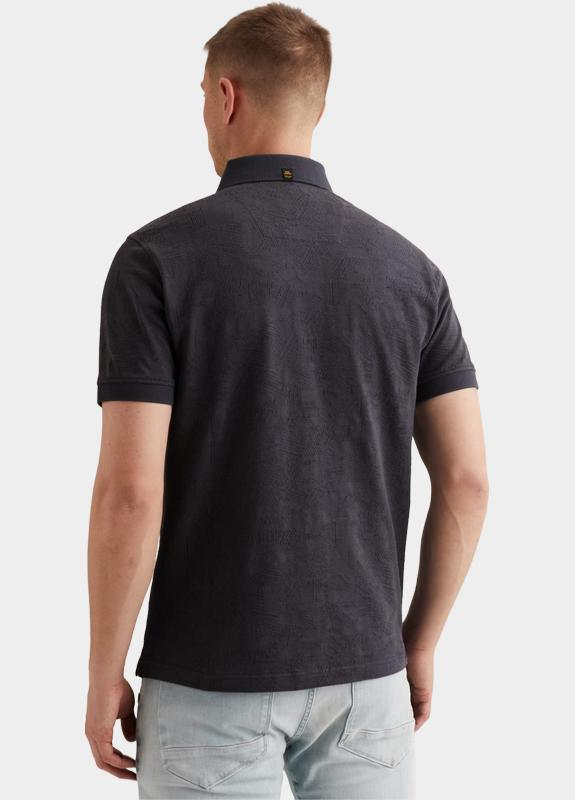 PME Legend Polo korte mouw Grijs Short sleeve polo jacquard je PPSS2603883/5278