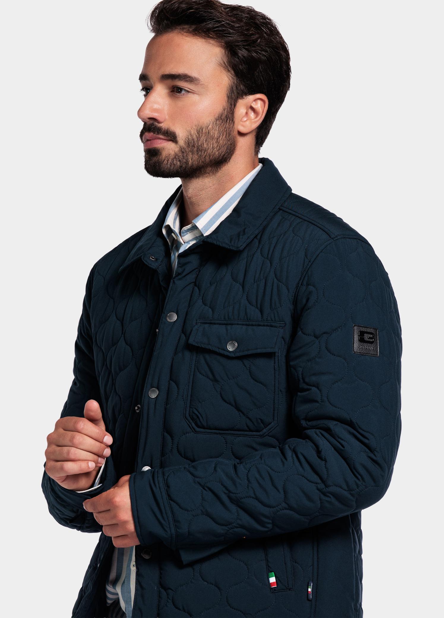 Giordano Winterjas heren Blauw Alfio Short Jacket Light Padd 522654/60